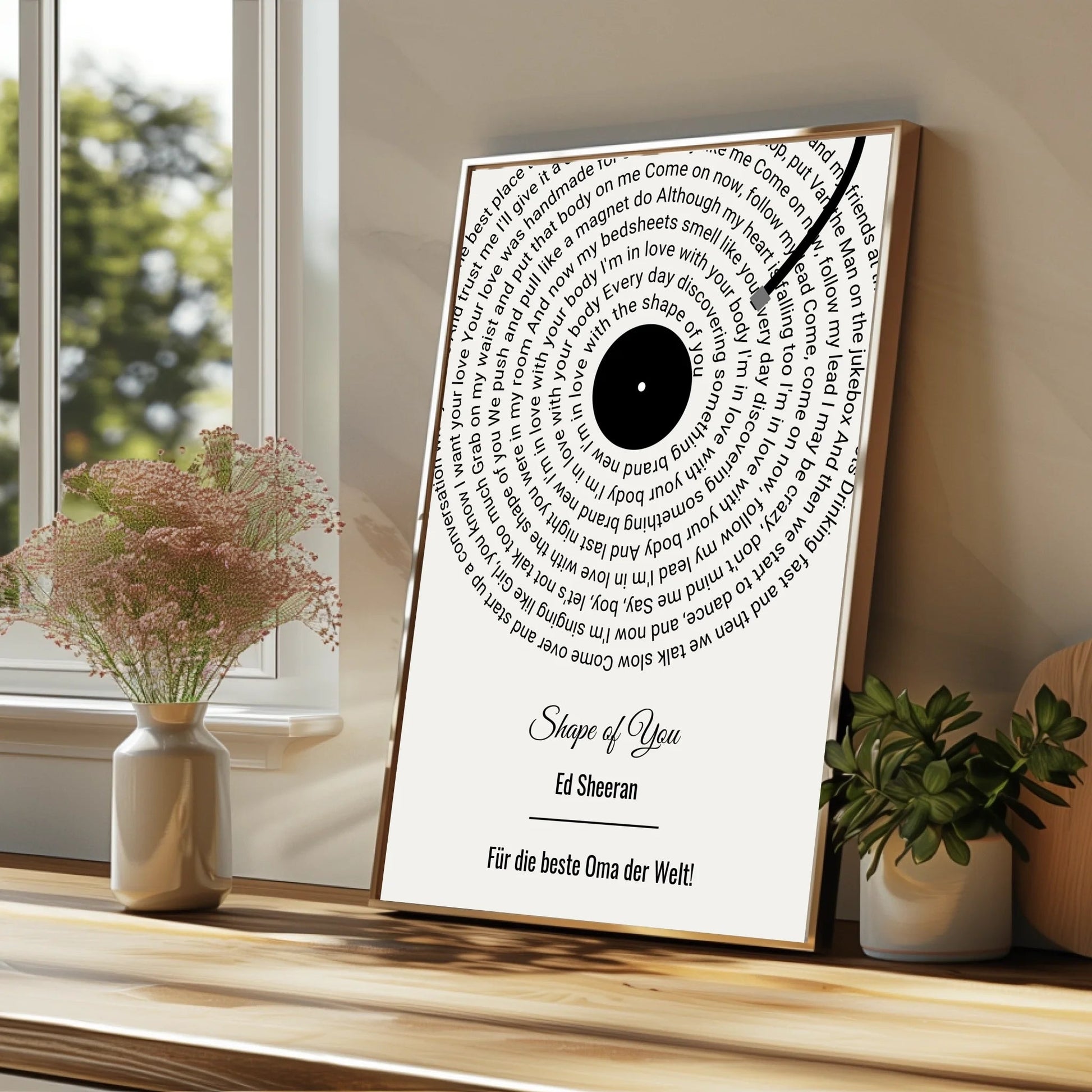 Oma Lieblingssong persönliches Poster Geschenk - Prinolla