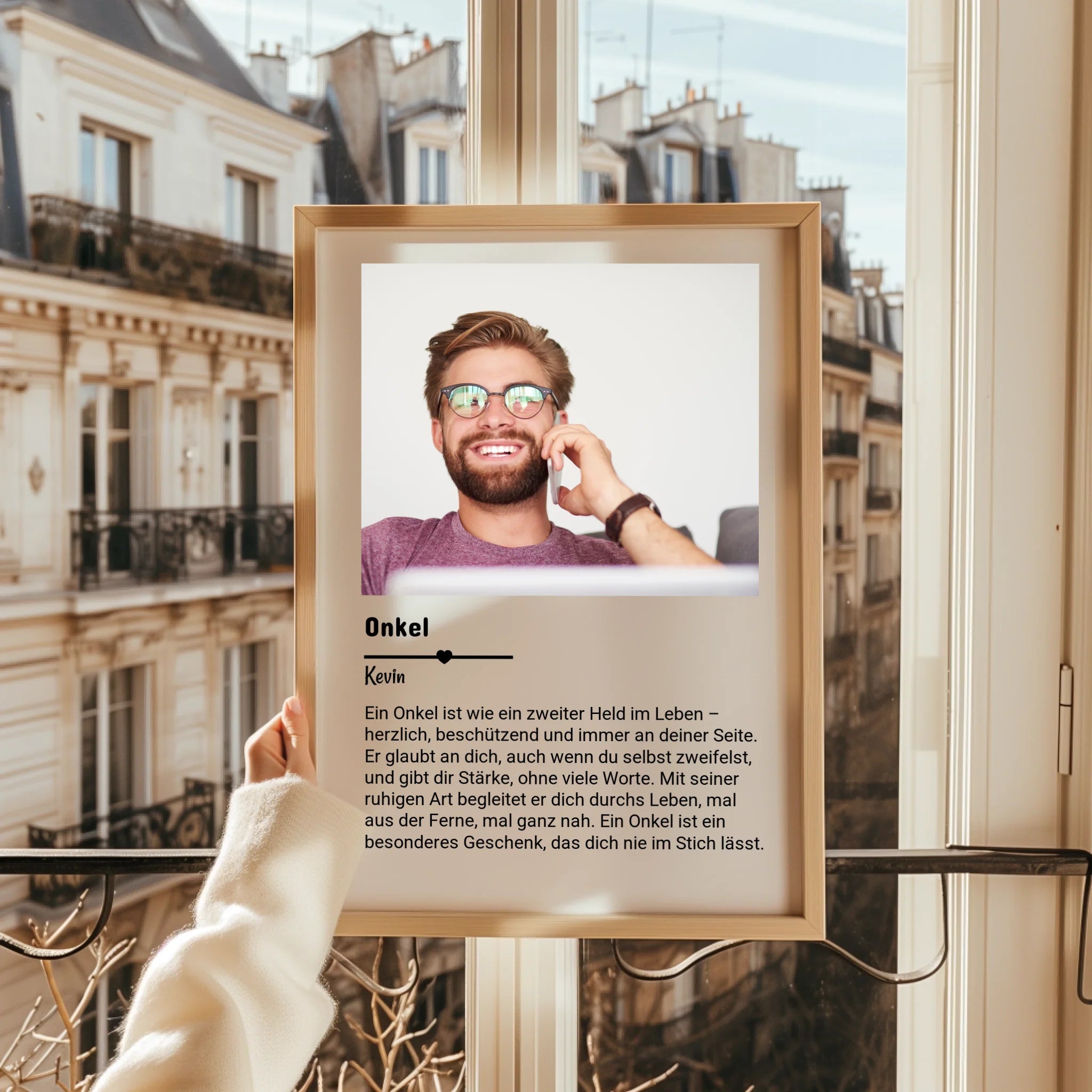 Onkel Definitionsposter Geschenk mit Foto - Prinolla