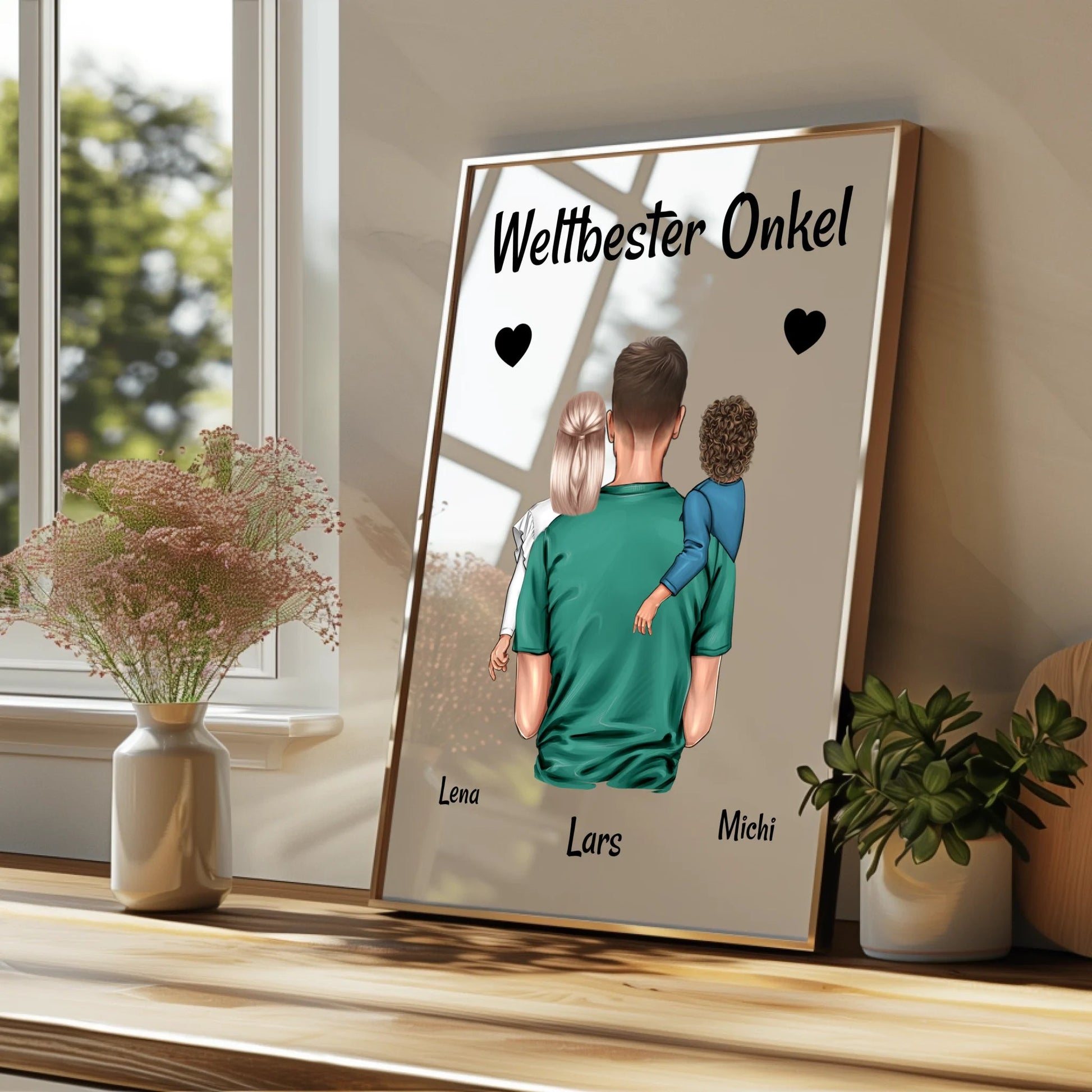 Onkel Kinder Geschenk Poster Design personalisiert - Prinolla