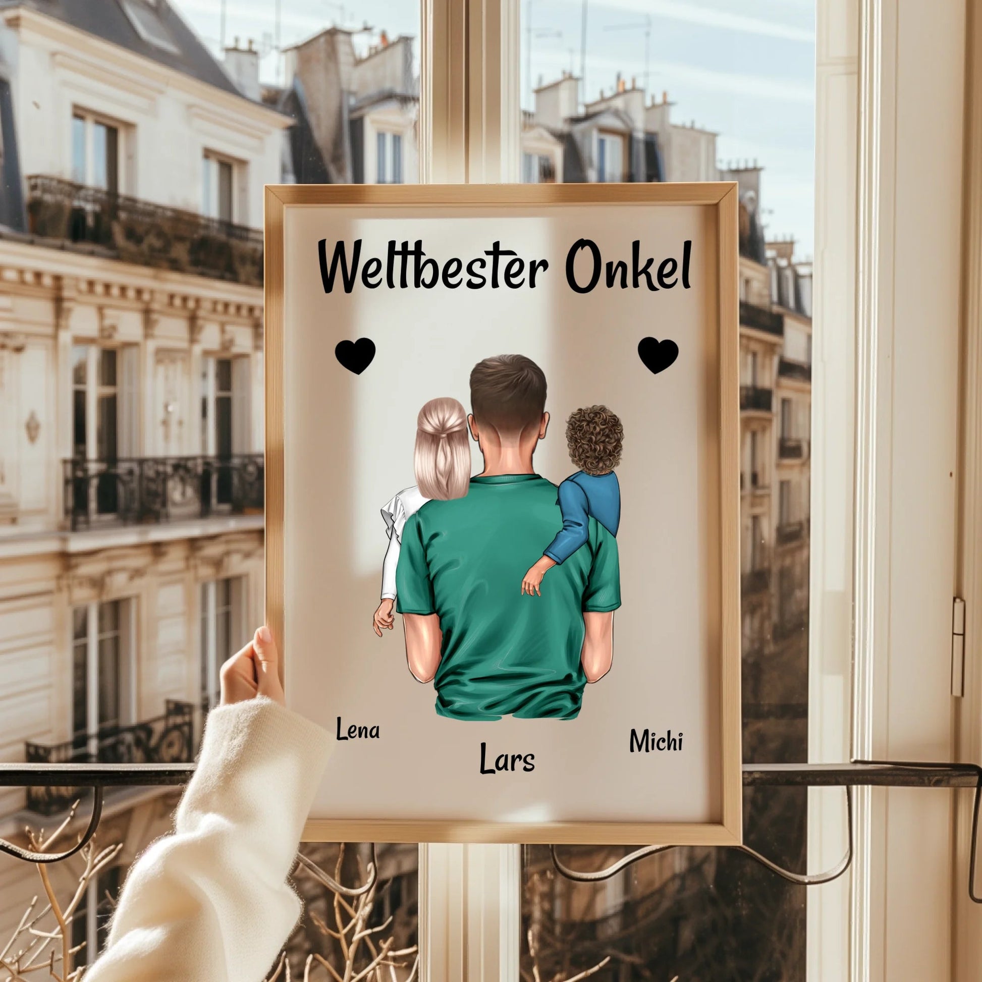 Onkel Kinder Geschenk Poster Design personalisiert - Prinolla