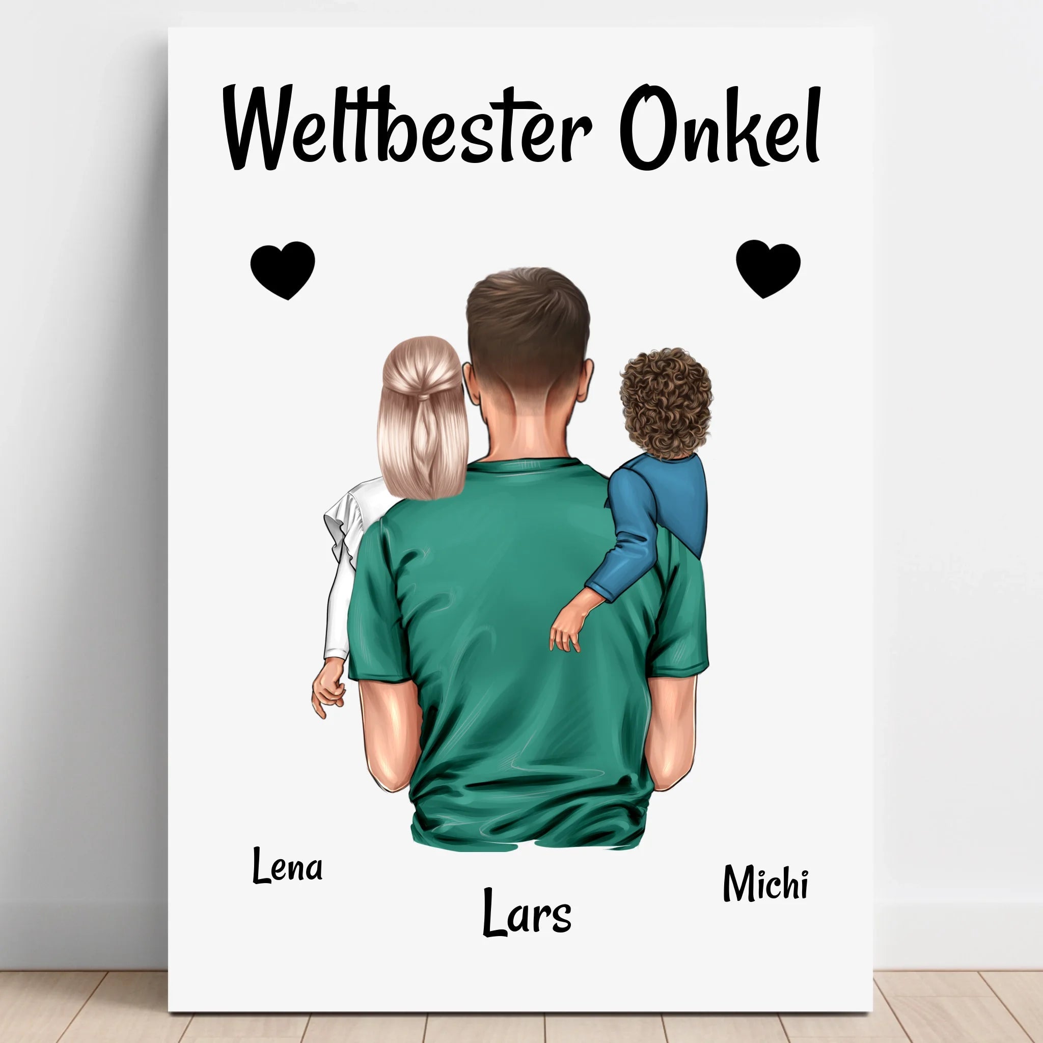 Onkel Kinder Geschenk Poster Design personalisiert - Prinolla