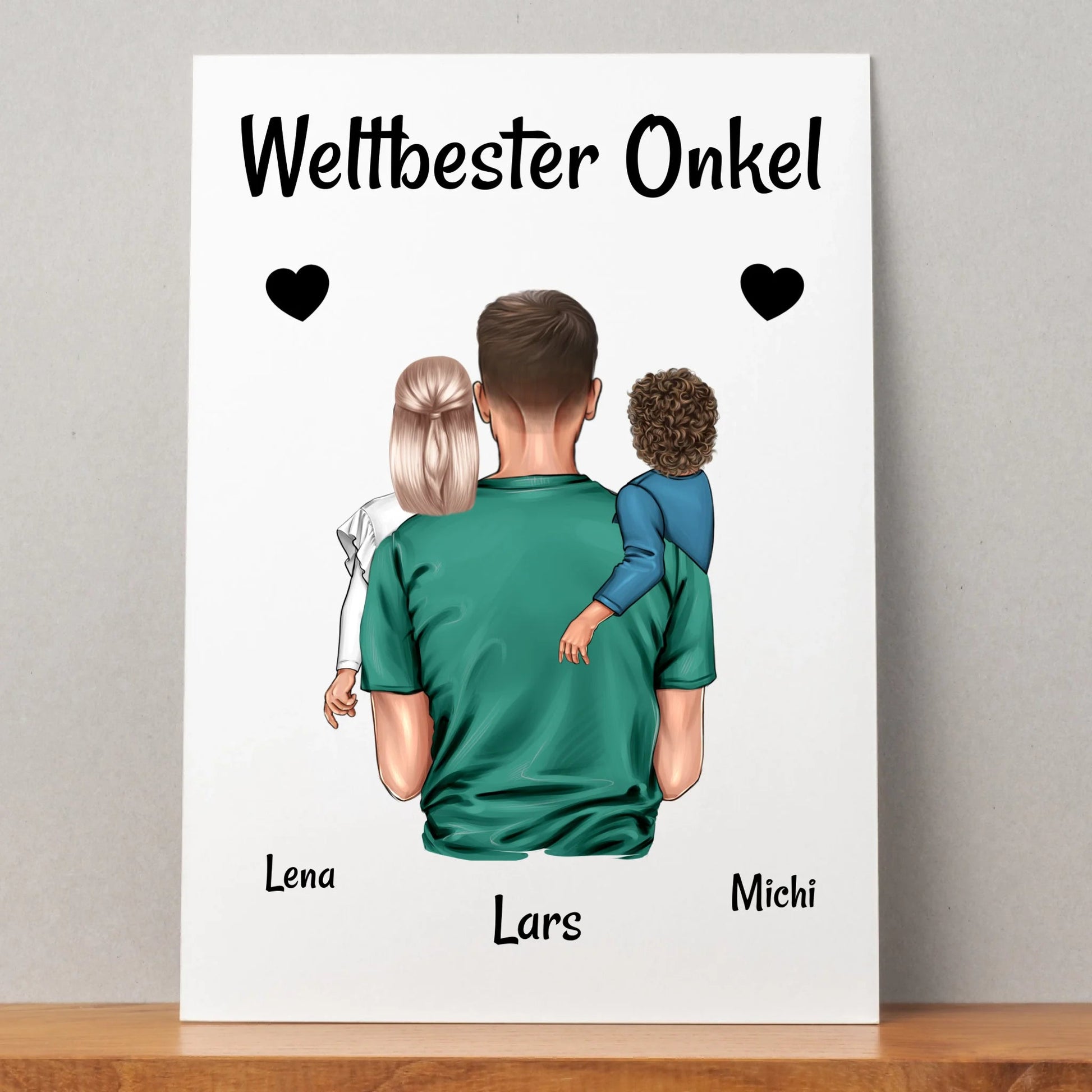 Onkel Kinder Geschenk Poster Design personalisiert - Prinolla