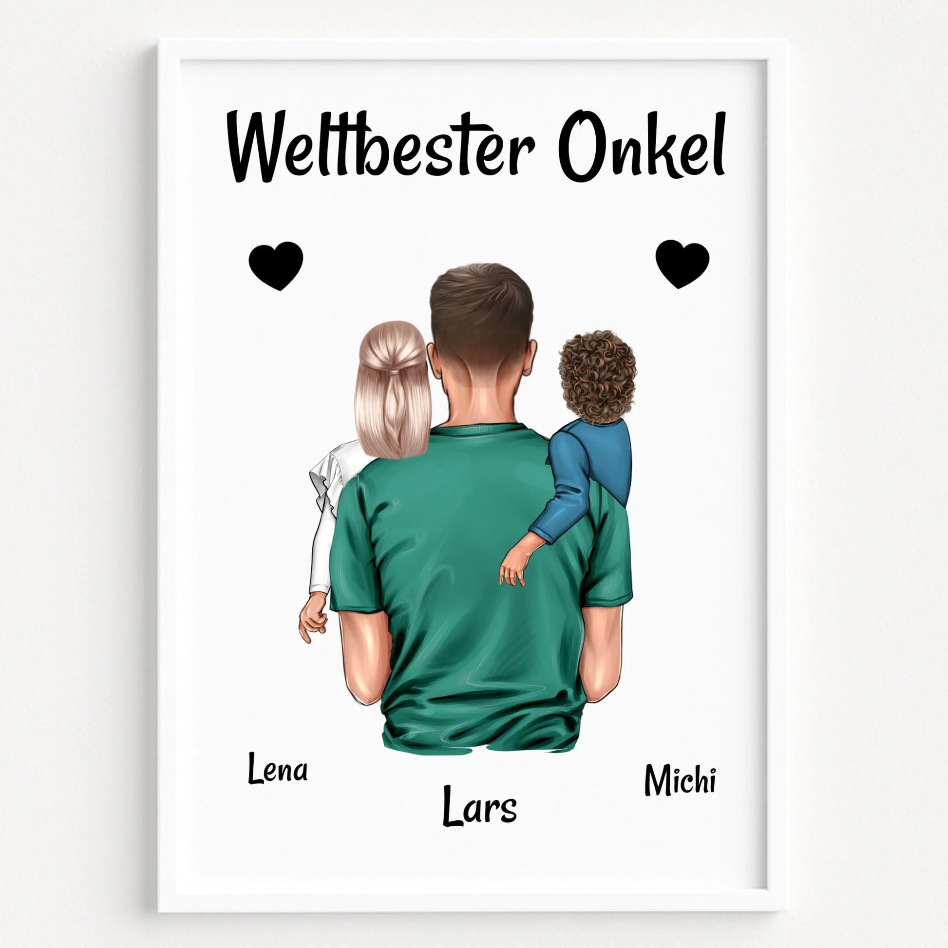 Onkel Kinder Geschenk Poster Design personalisiert - Prinolla