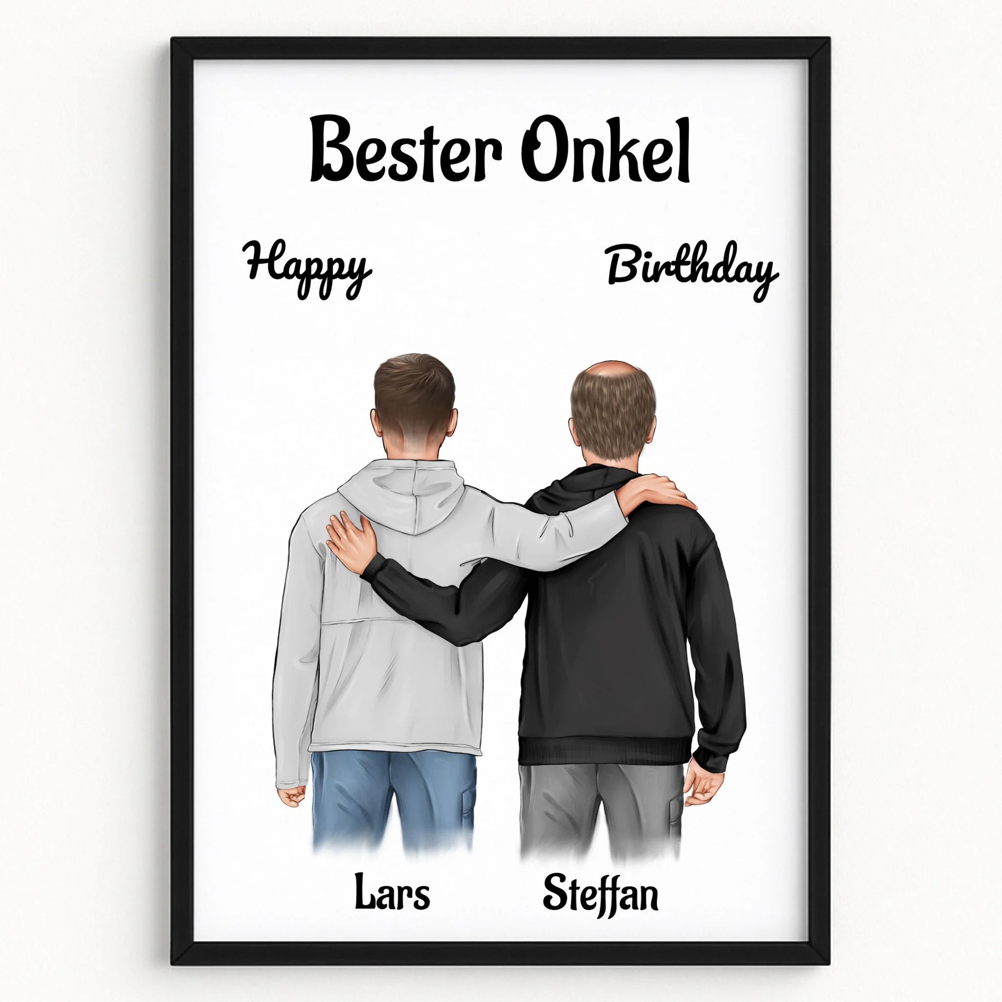 Onkel Neffe erwachsen Geschenk Poster zum Geburtstag - Prinolla