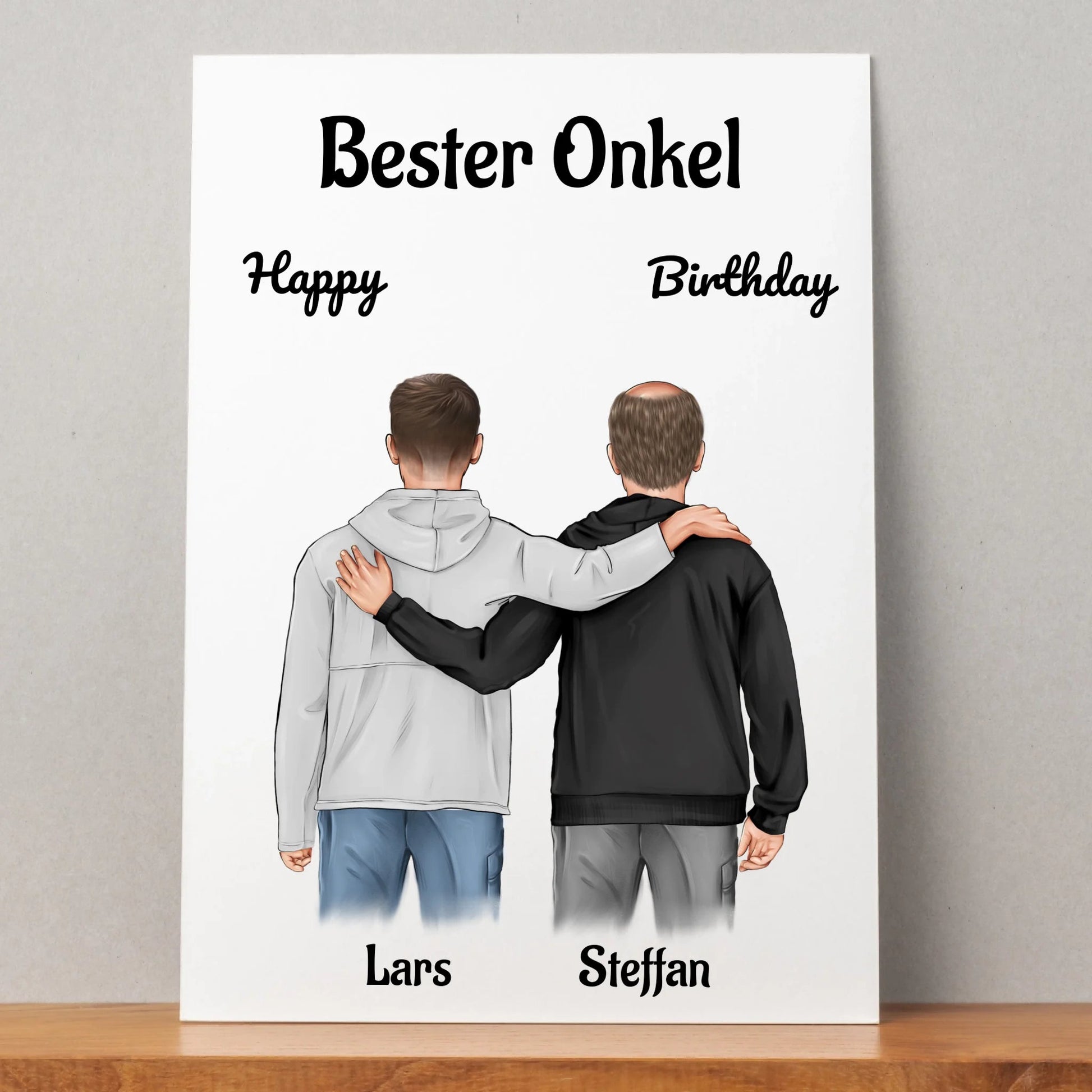 Onkel Neffe erwachsen Geschenk Poster zum Geburtstag - Prinolla