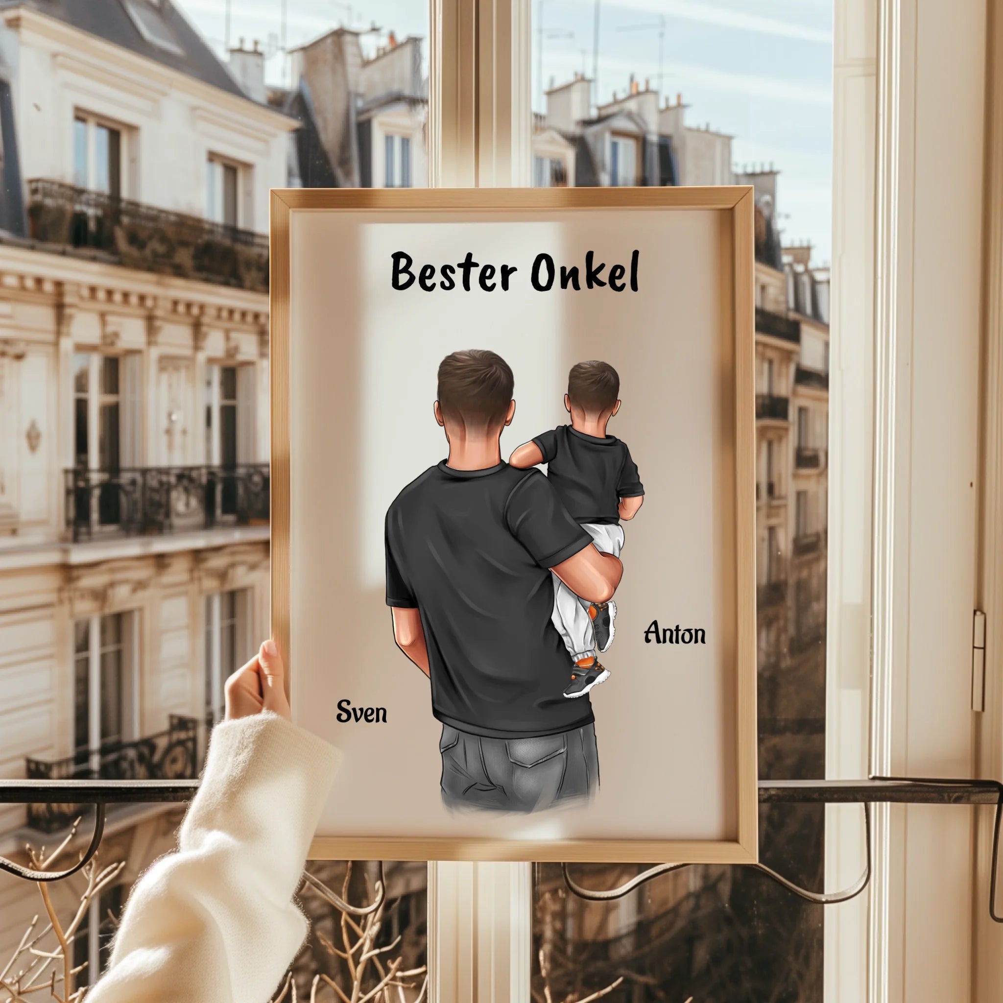 Onkel Neffe Kind Bild Geschenk personalisiert - Prinolla