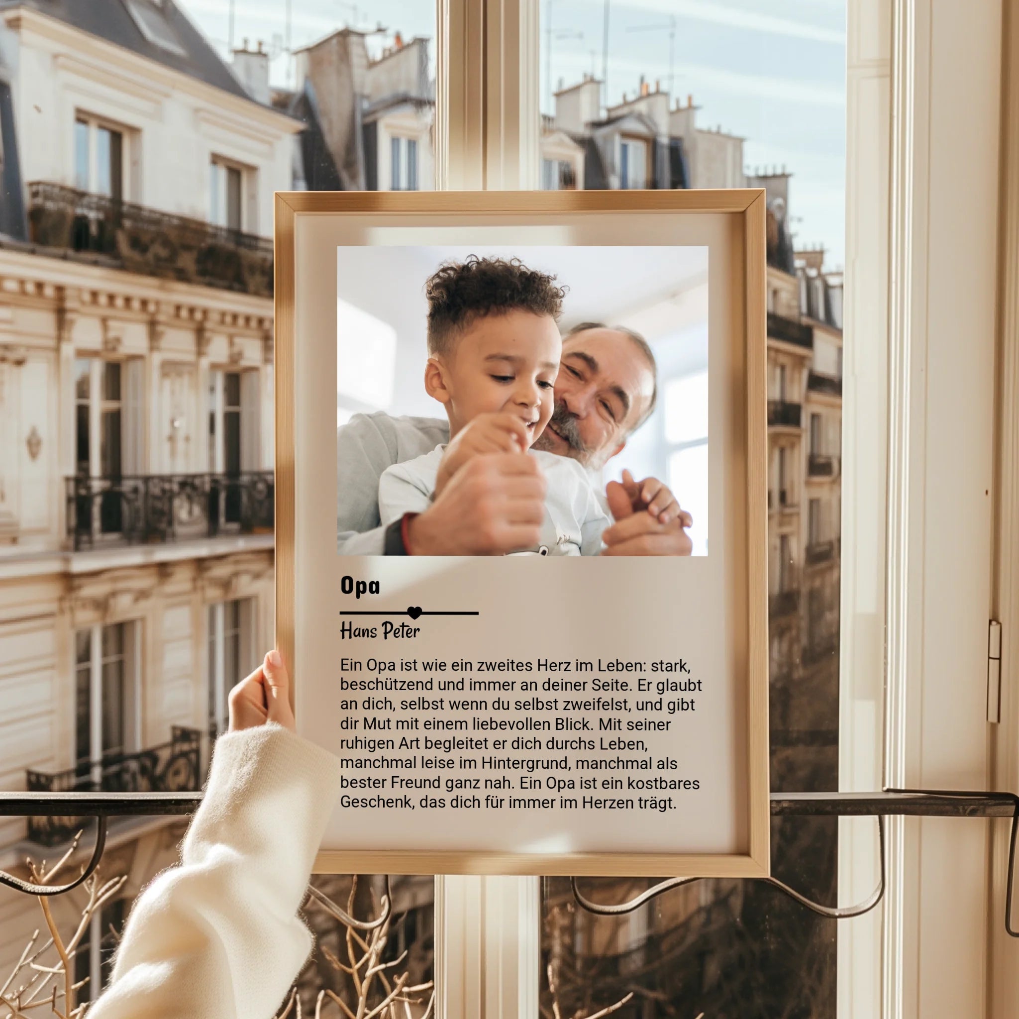 Opa Definitionsposter Geschenk mit Foto - Prinolla