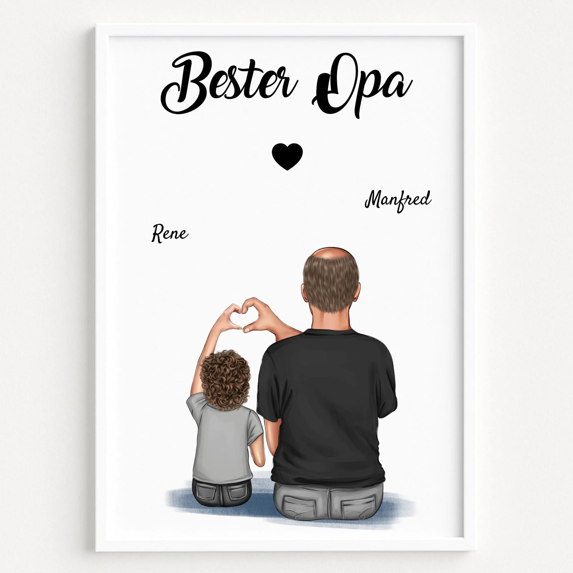 Opa Enkel Kind Bild Geschenk personalisiert - Prinolla
