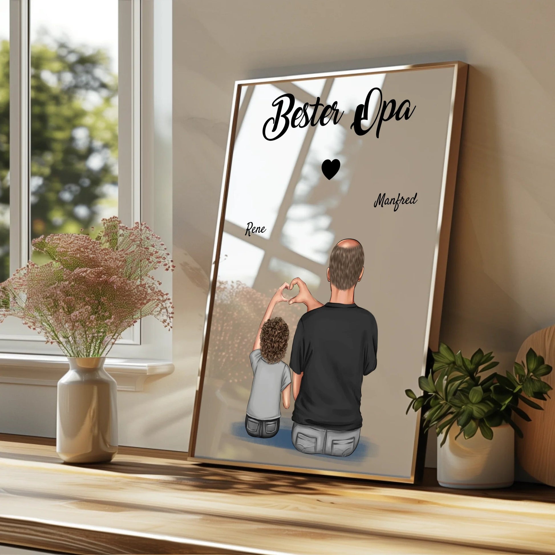 Opa Enkel Kind Bild Geschenk personalisiert - Prinolla