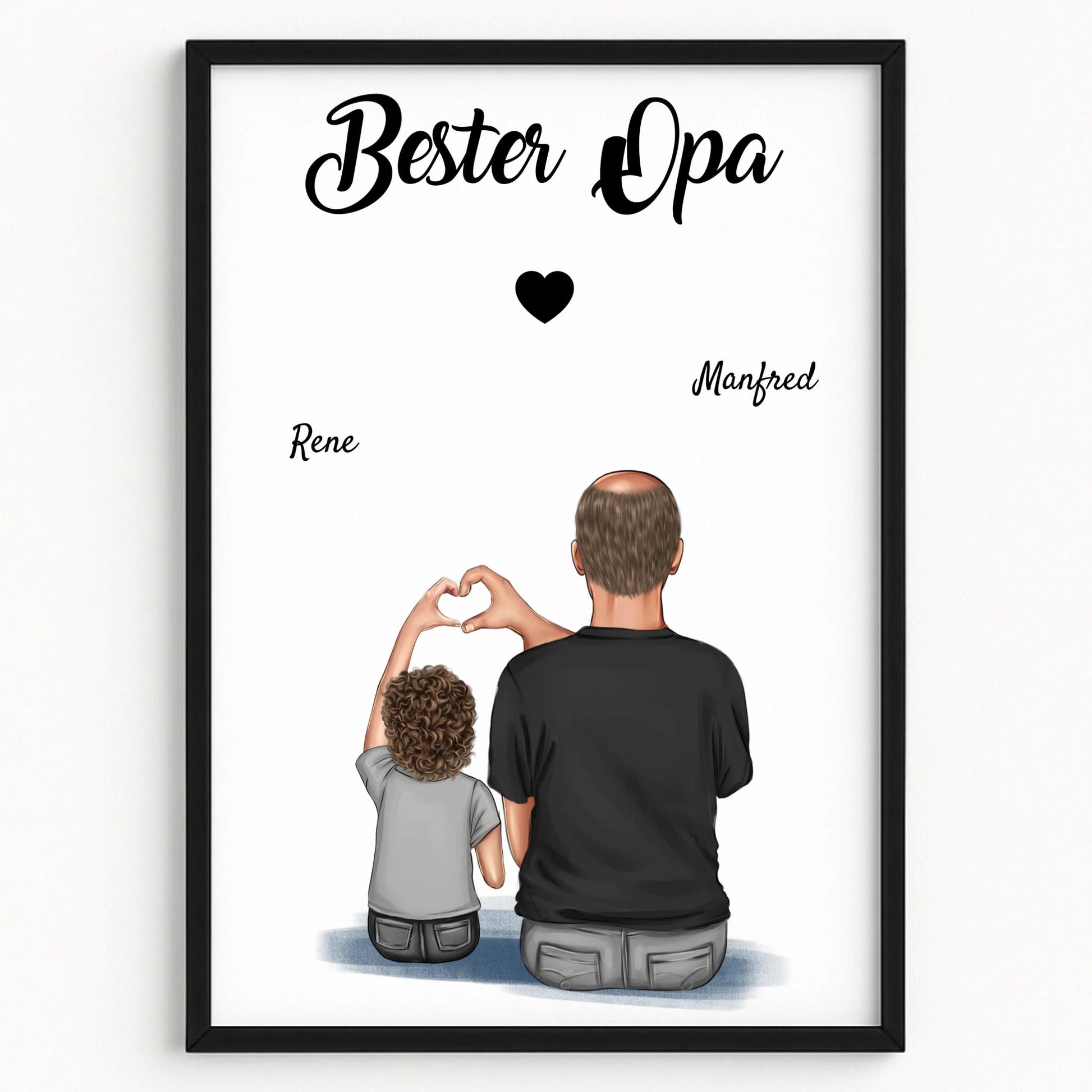 Opa Enkel Kind Bild Geschenk personalisiert - Prinolla