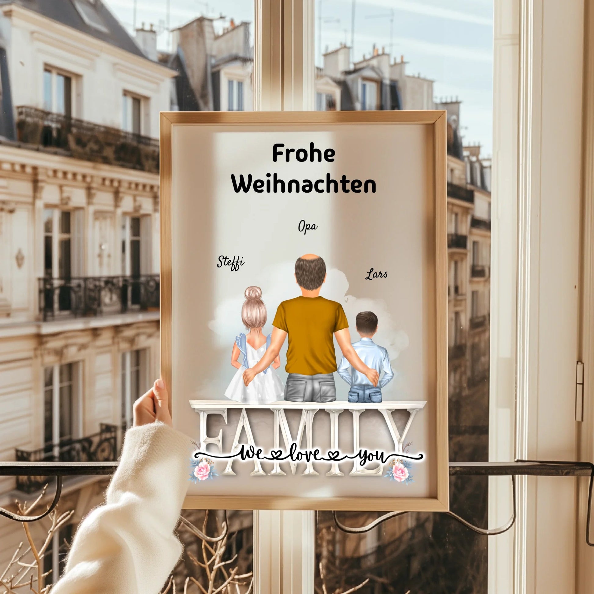 Opa Enkelkinder Poster Geschenk personalisiert - Prinolla