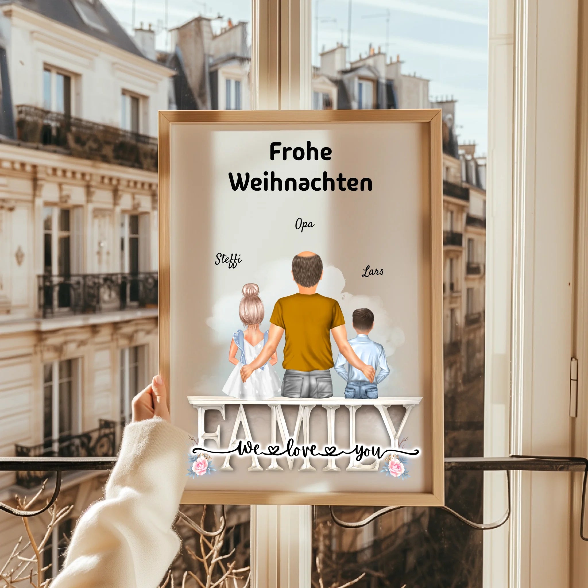 Opa Enkelkinder Poster Geschenk personalisiert - Prinolla