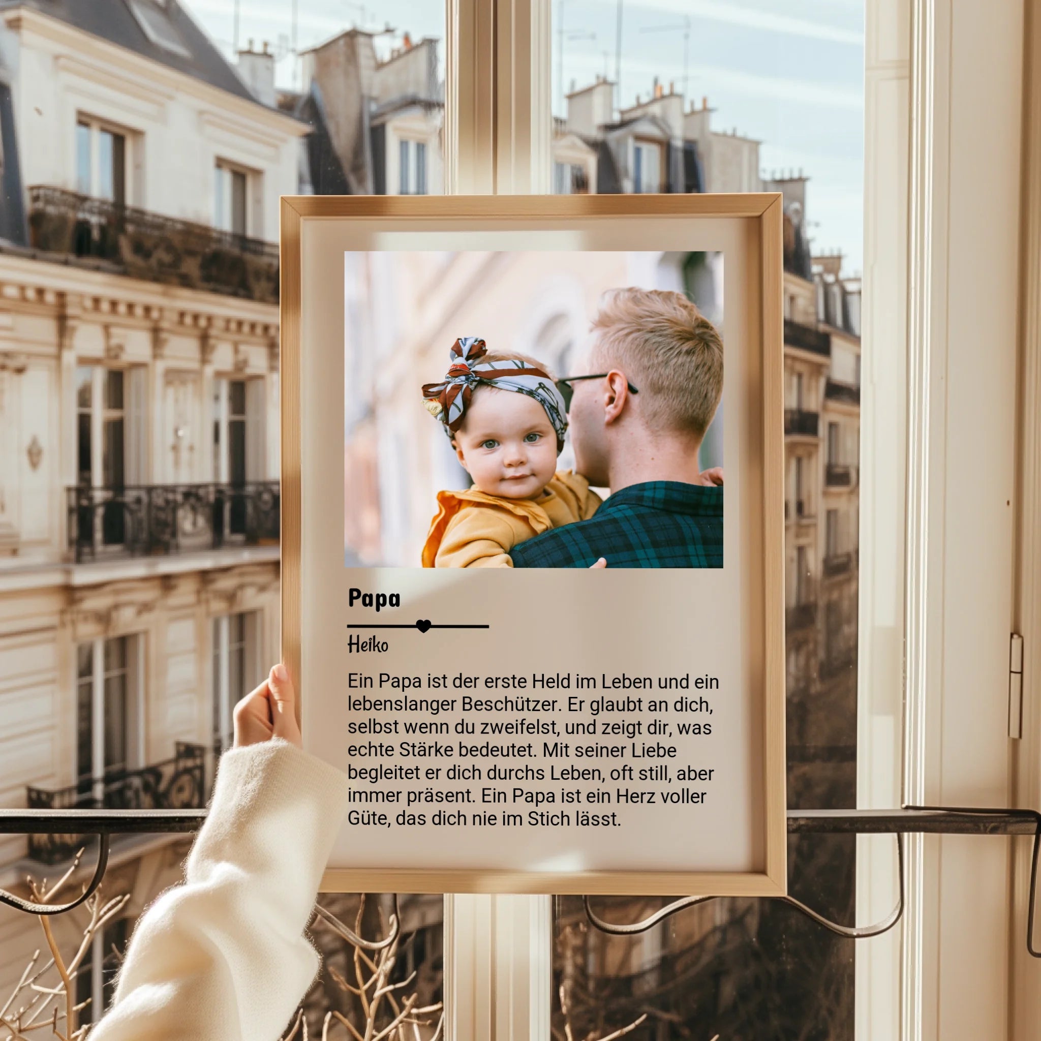 Papa Definition persönliches Poster Geschenk mit Foto - Prinolla