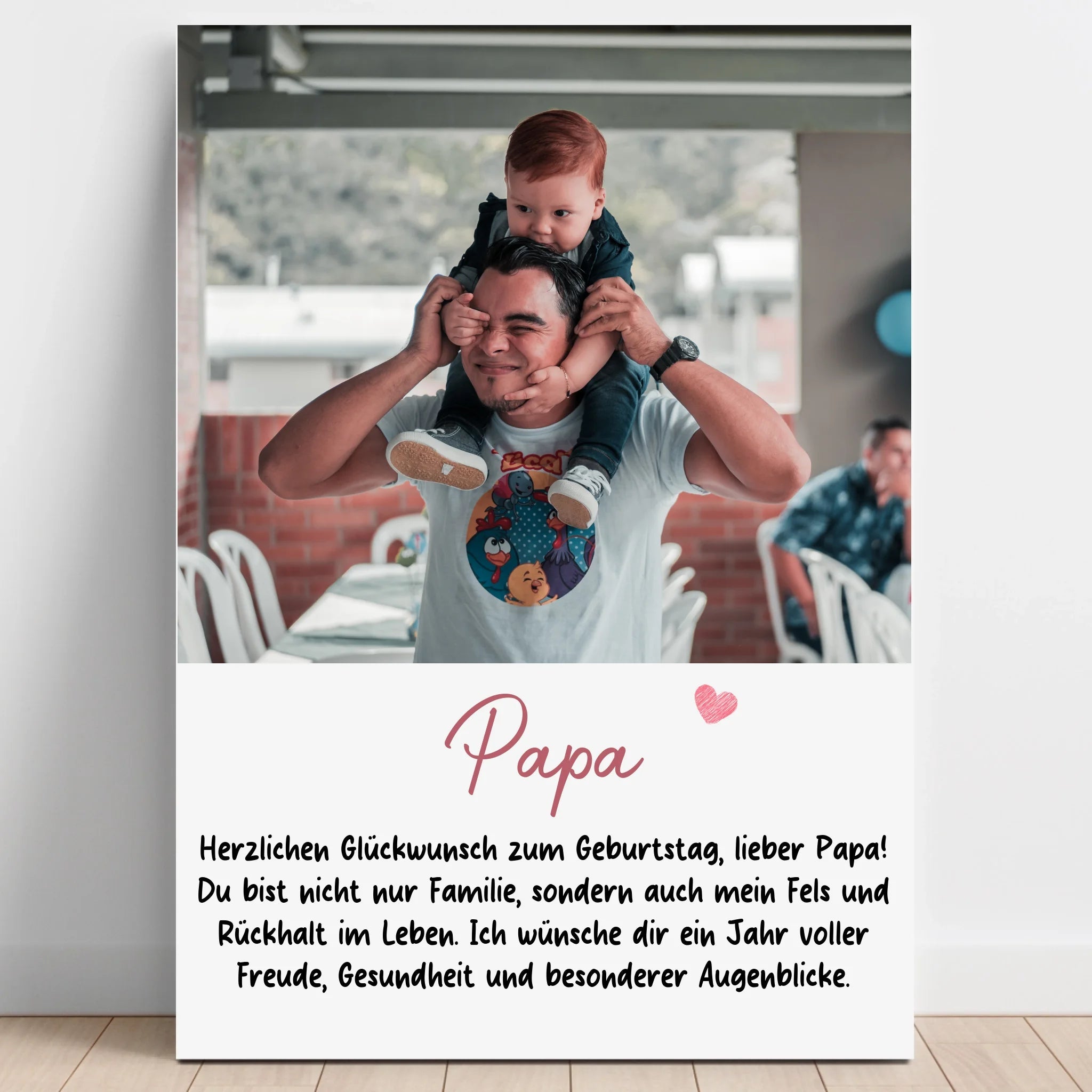Papa Fotogeschenk Poster personalisiert - Prinolla