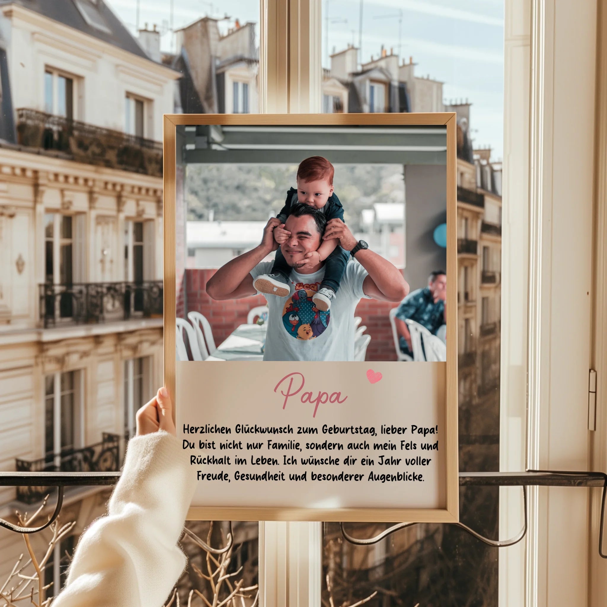 Papa Fotogeschenk Poster personalisiert - Prinolla