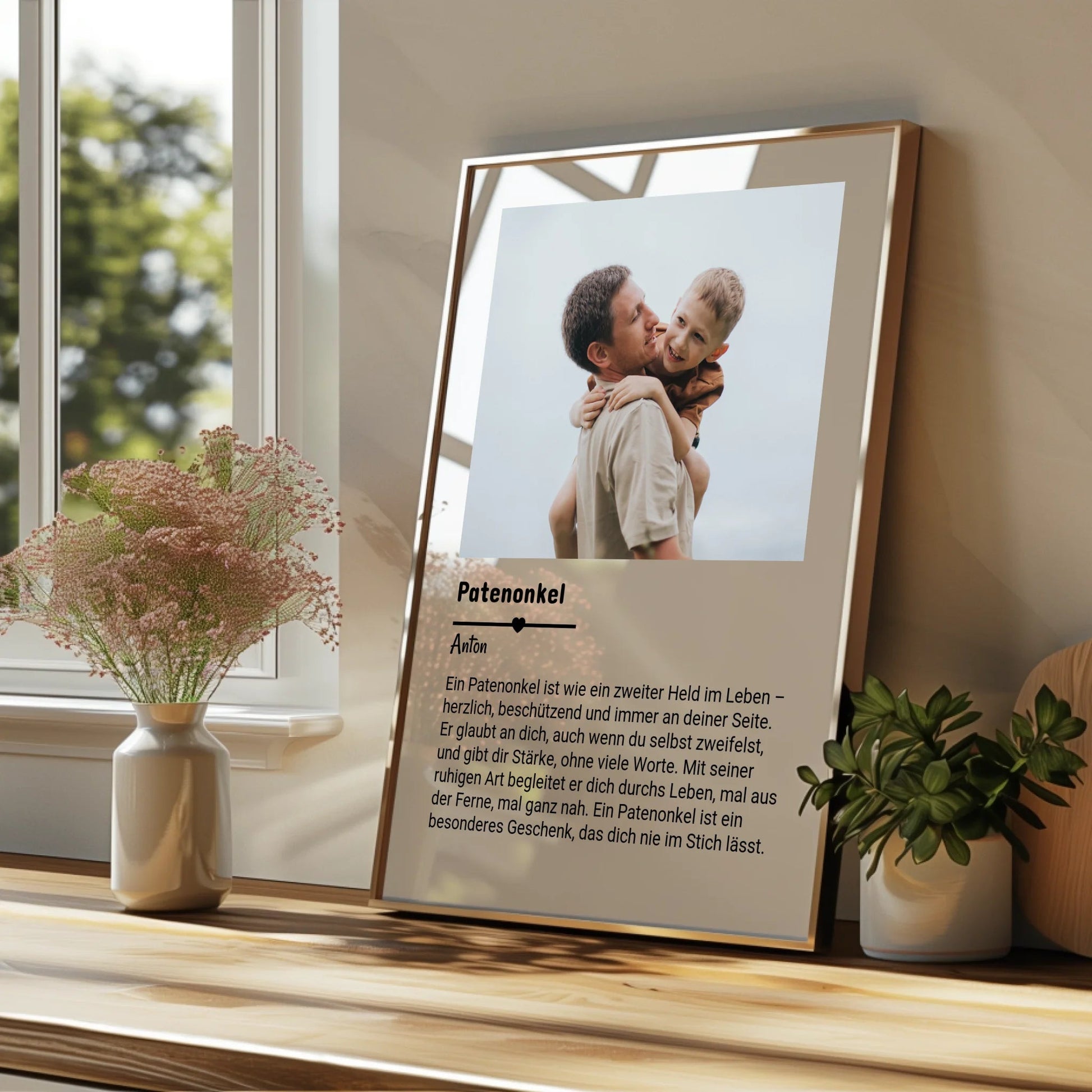 Patenonkel Definitionsposter Danke & Geburtstag Geschenk gestalten - Prinolla