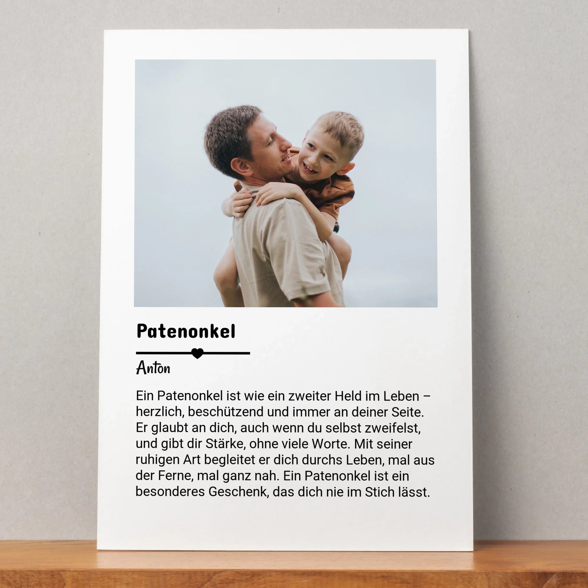 Patenonkel Definitionsposter Danke & Geburtstag Geschenk gestalten - Prinolla