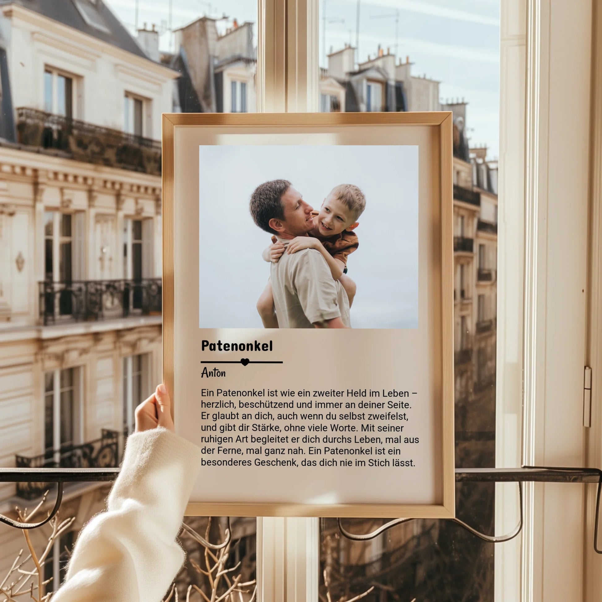 Patenonkel Definitionsposter Danke & Geburtstag Geschenk gestalten - Prinolla