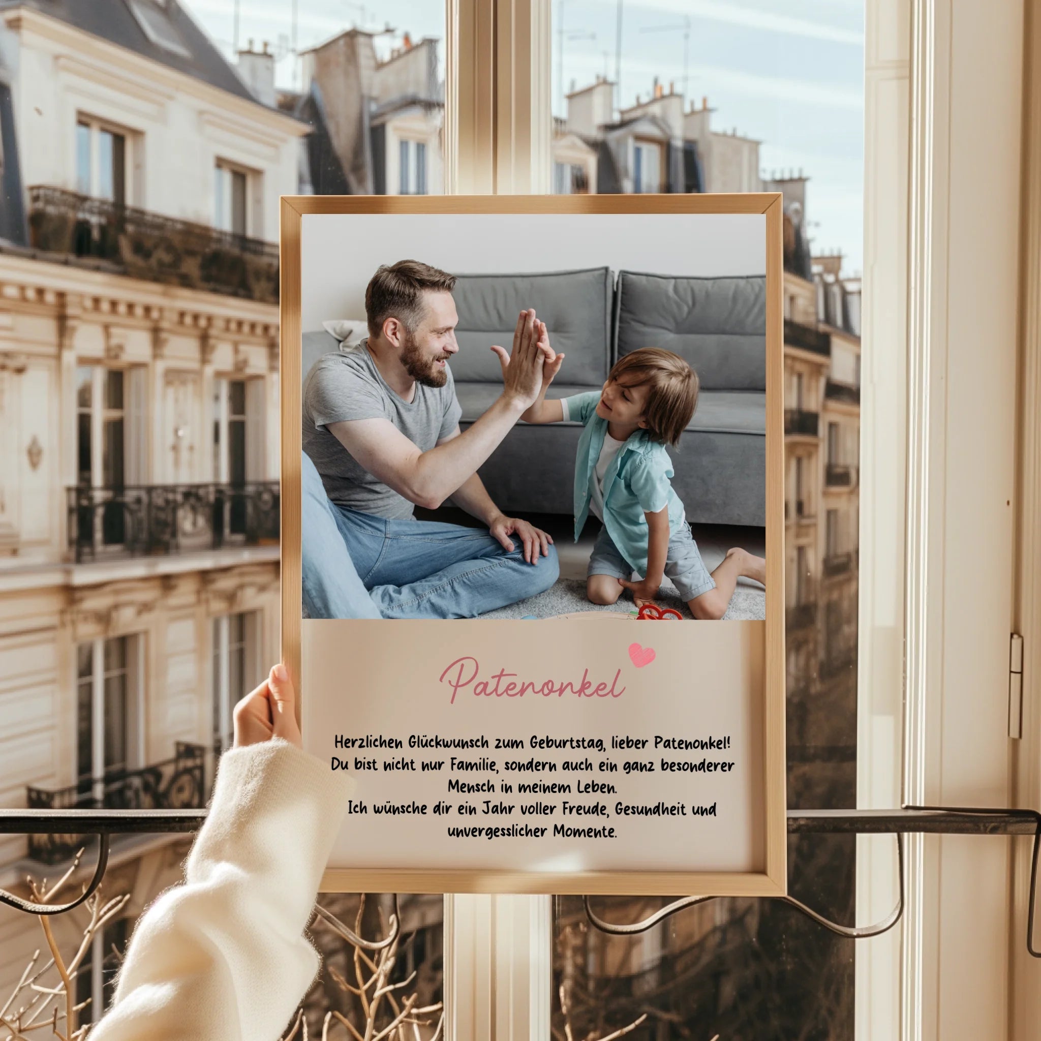 Patenonkel Fotogeschenk Bild mit Spruch selber gestalten - Prinolla