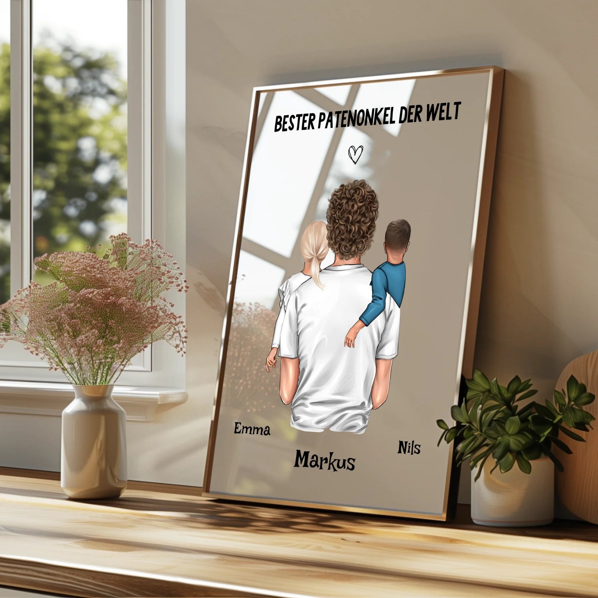 Patenonkel Kind Geschenk Poster selber gestalten - Prinolla