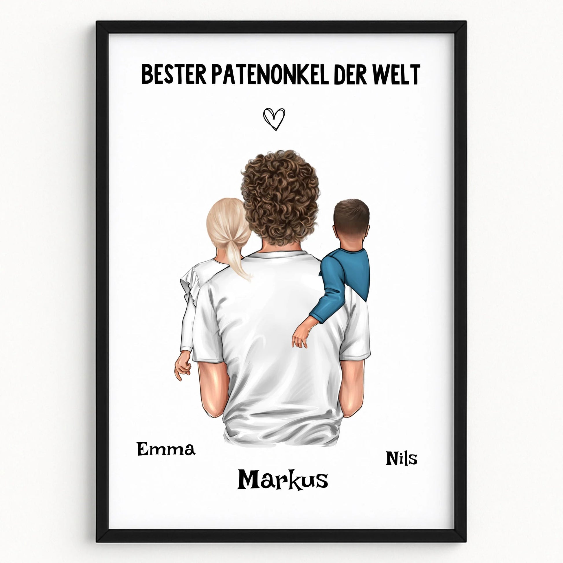 Patenonkel Kind Geschenk Poster selber gestalten - Prinolla