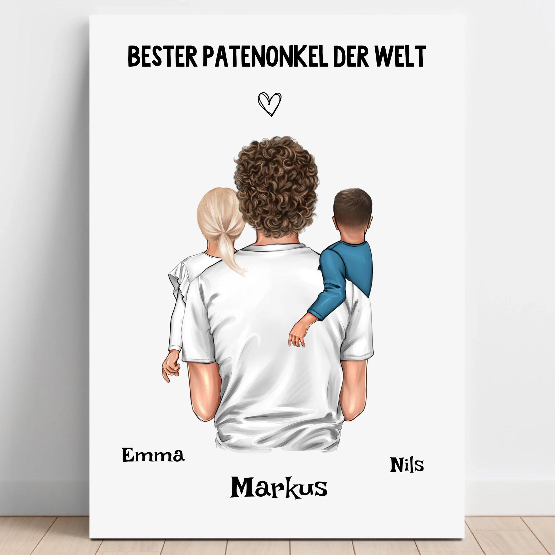 Patenonkel Kind Geschenk Poster selber gestalten - Prinolla