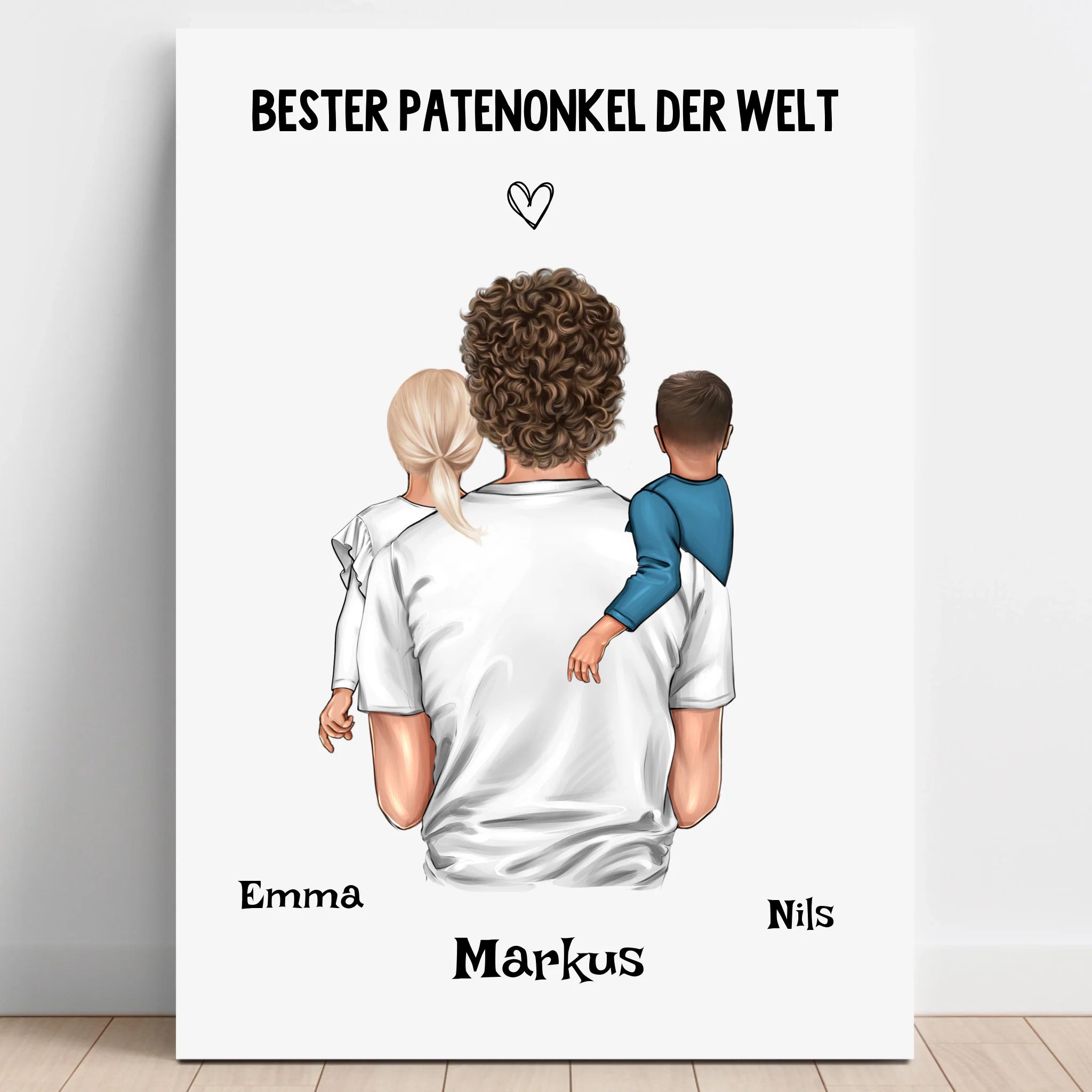 Patenonkel Kind Geschenk Poster selber gestalten - Prinolla