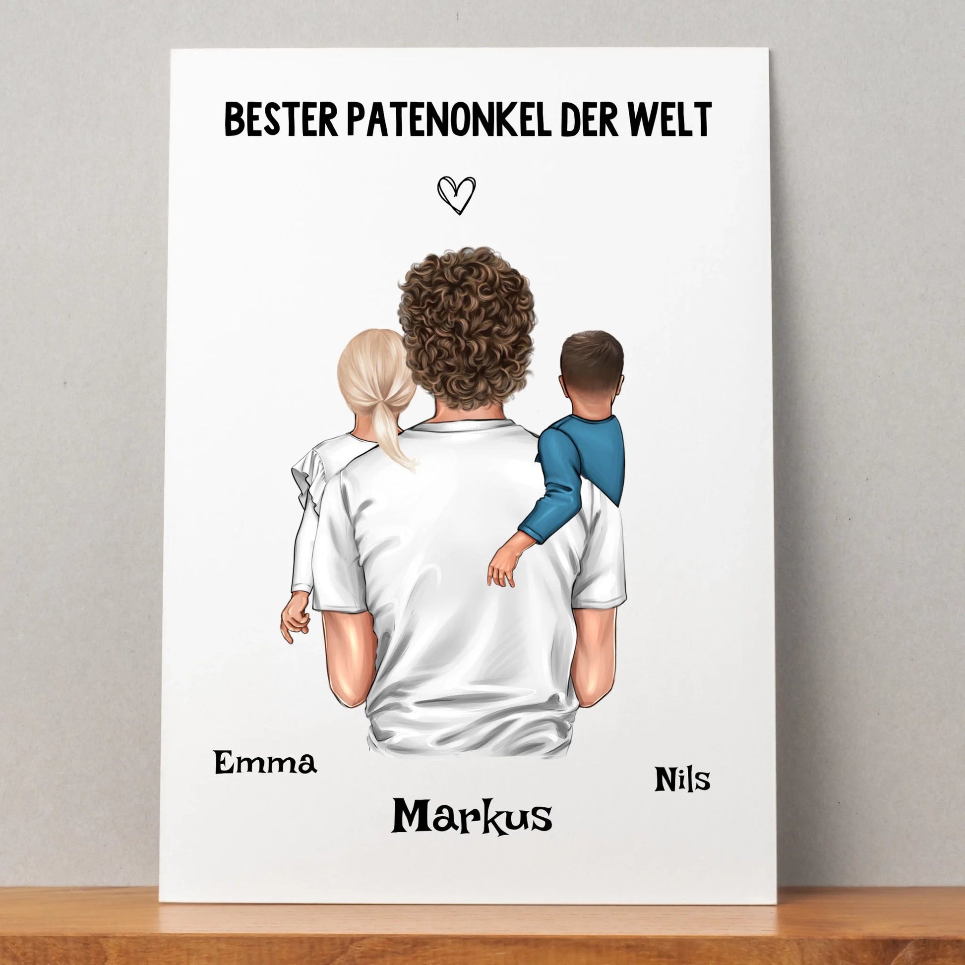 Patenonkel Kind Geschenk Poster selber gestalten - Prinolla