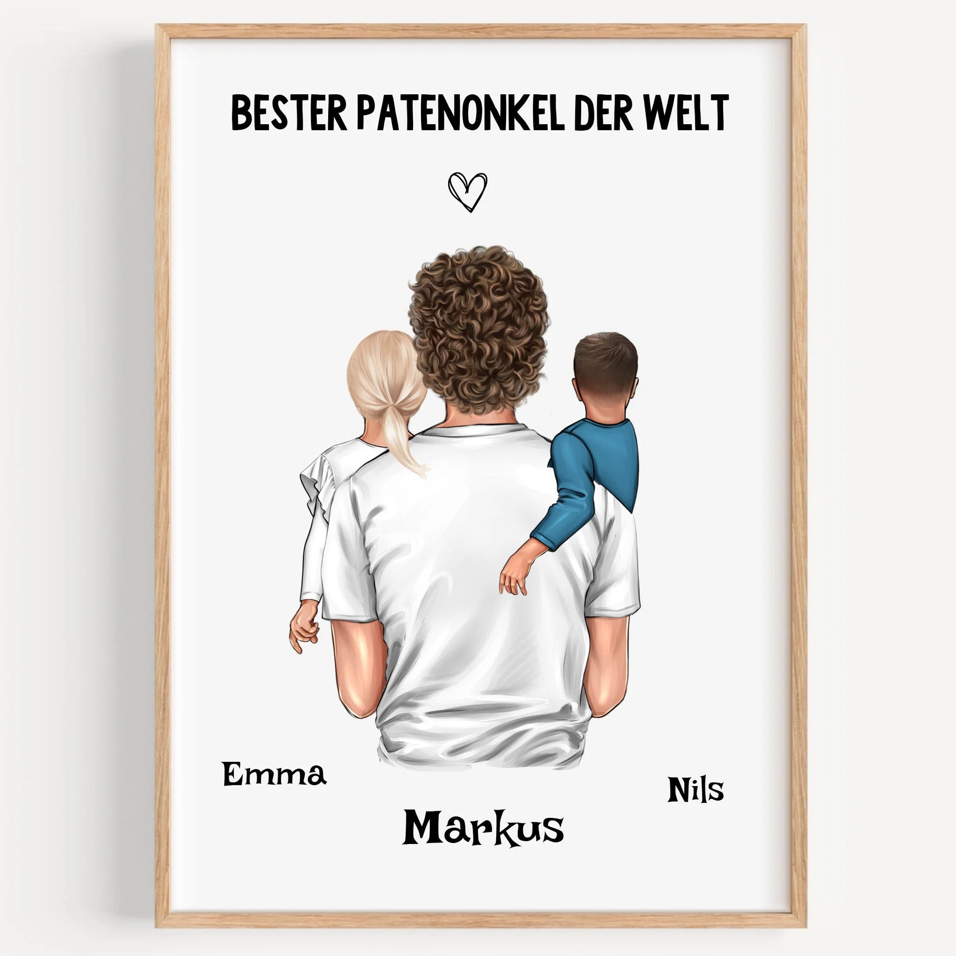 Patenonkel Kind Geschenk Poster selber gestalten - Prinolla