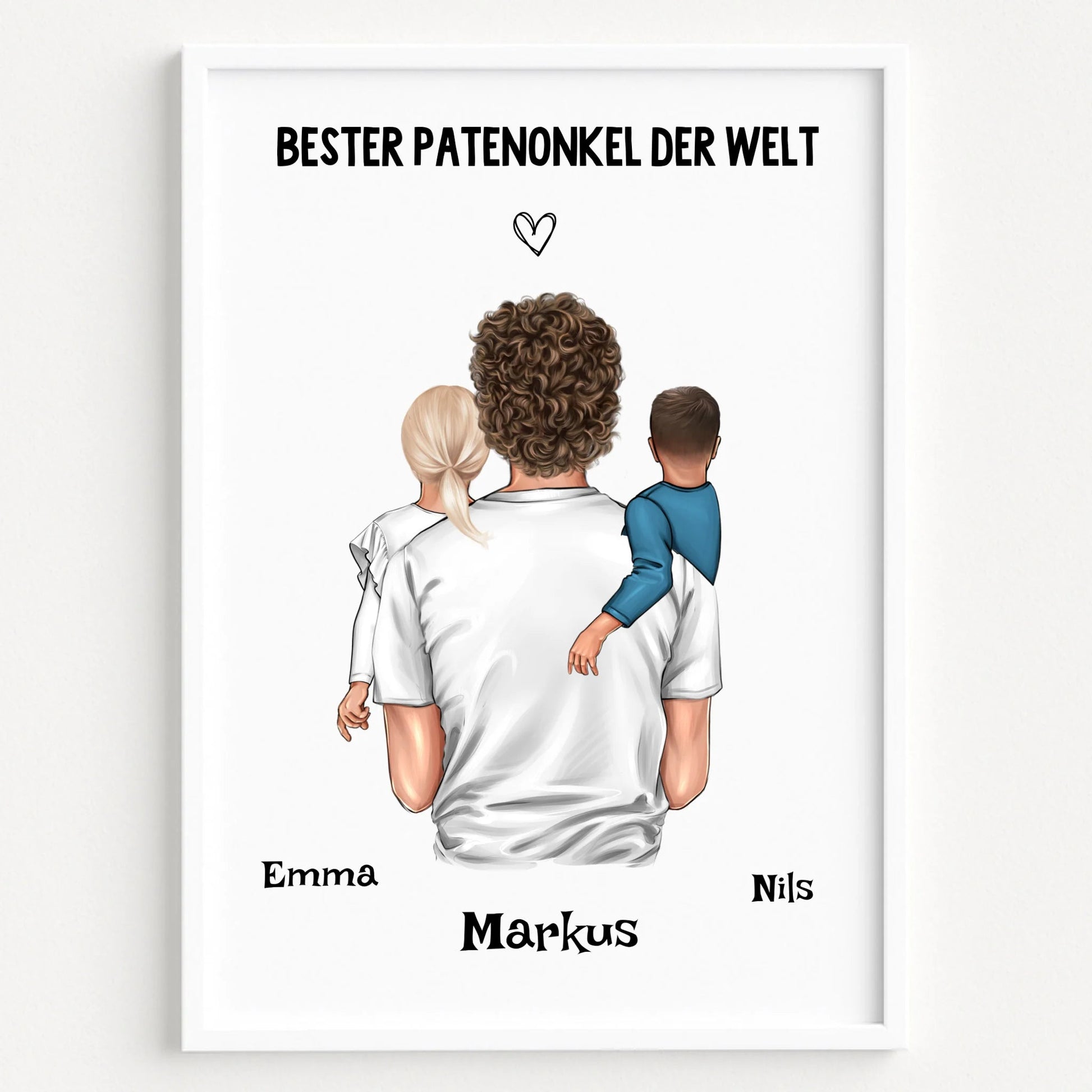 Patenonkel Kind Geschenk Poster selber gestalten - Prinolla