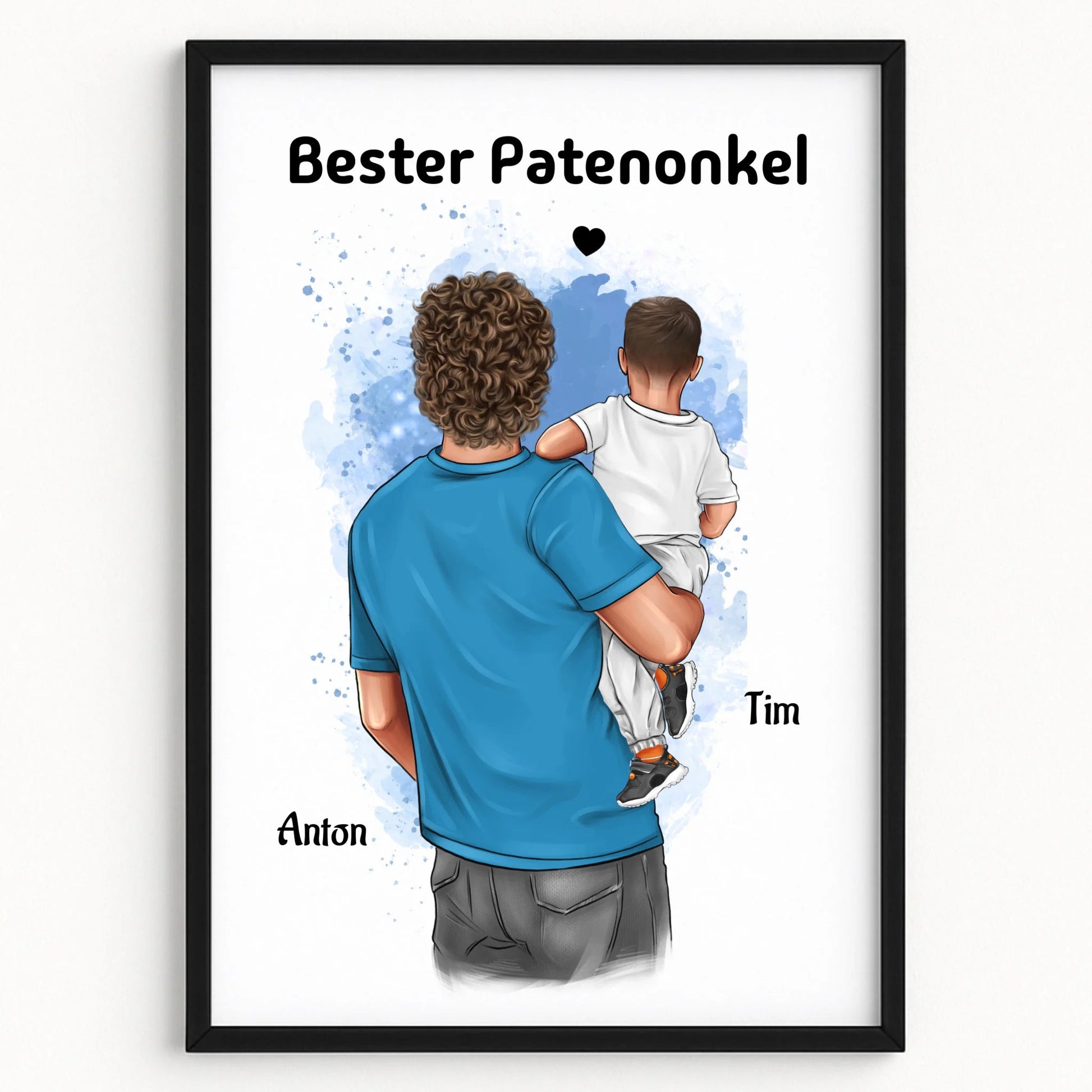 Patenonkel Kind Junge Bild Geschenk personalisiert - Prinolla