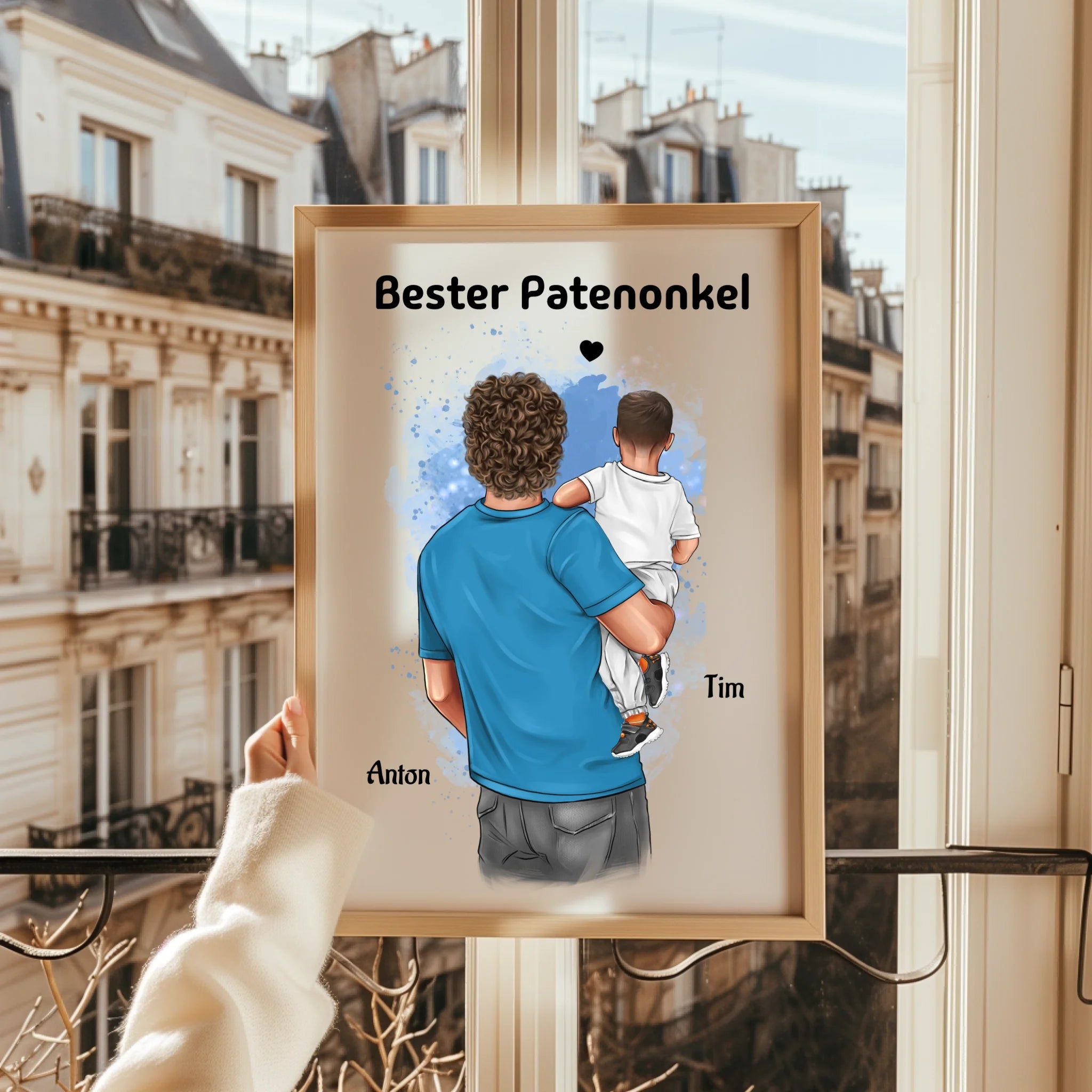 Patenonkel Kind Junge Bild Geschenk personalisiert - Prinolla