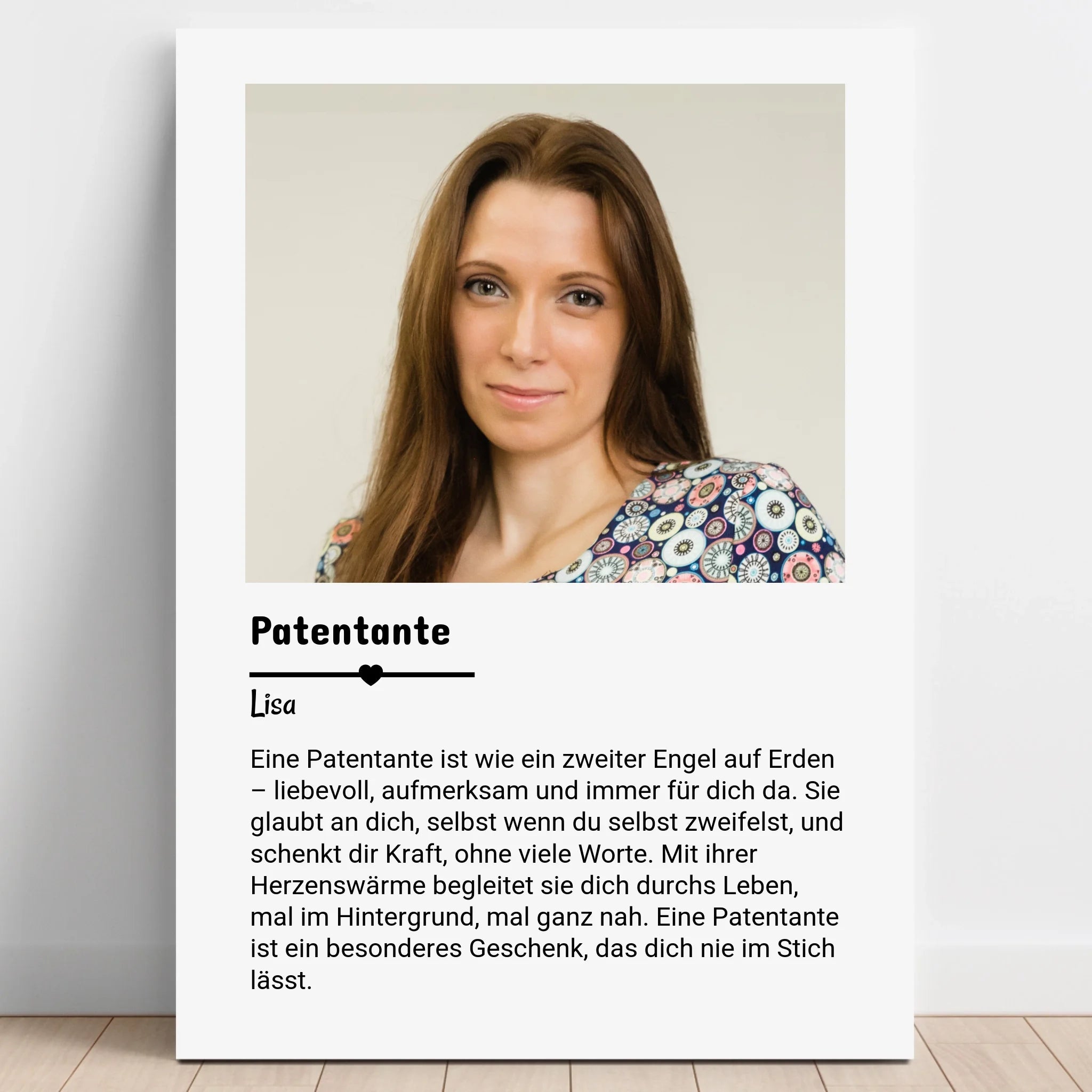 Patentante Definition Poster Geschenk gestalten - Prinolla