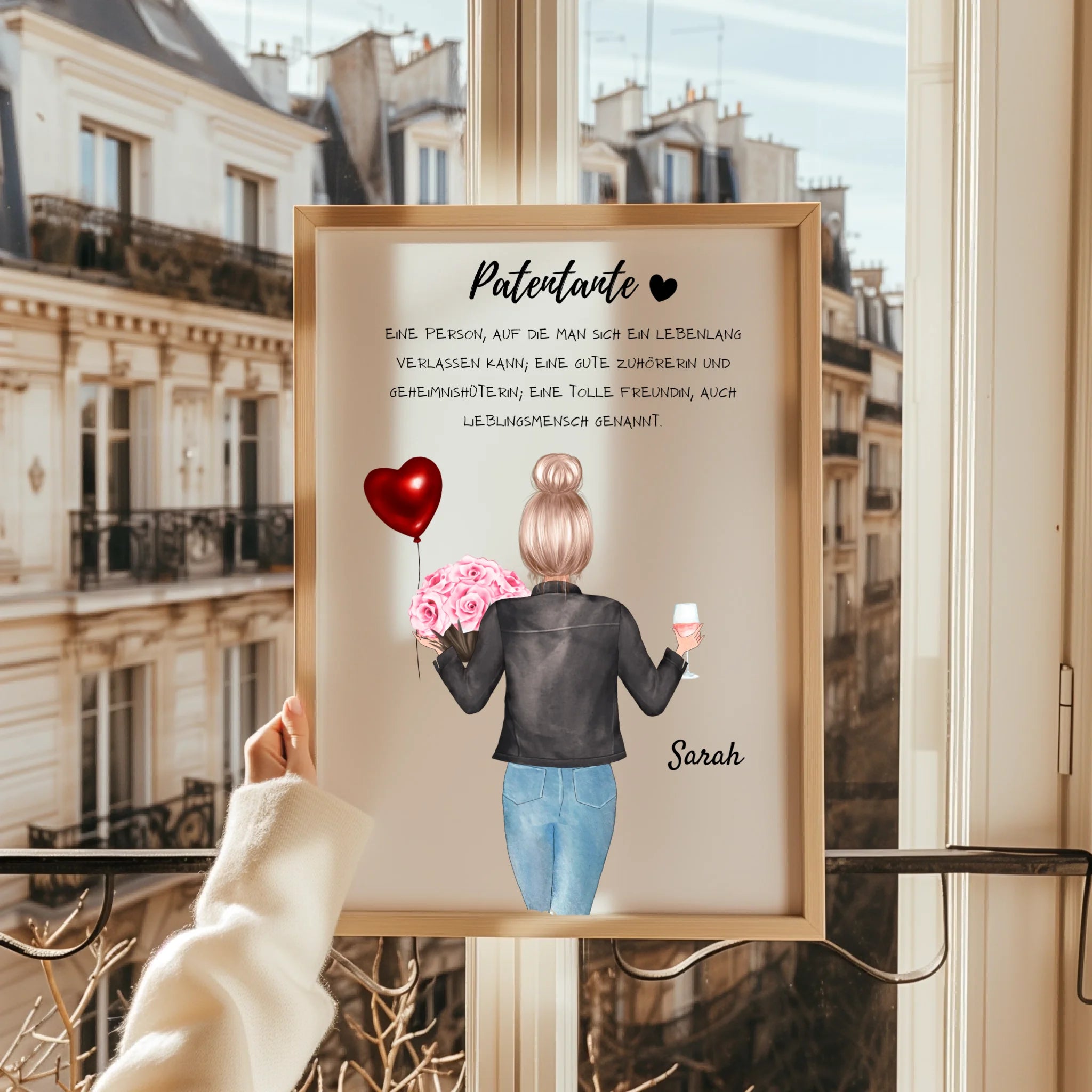 Patentante Definition Poster Geschenk personalisiert - Prinolla