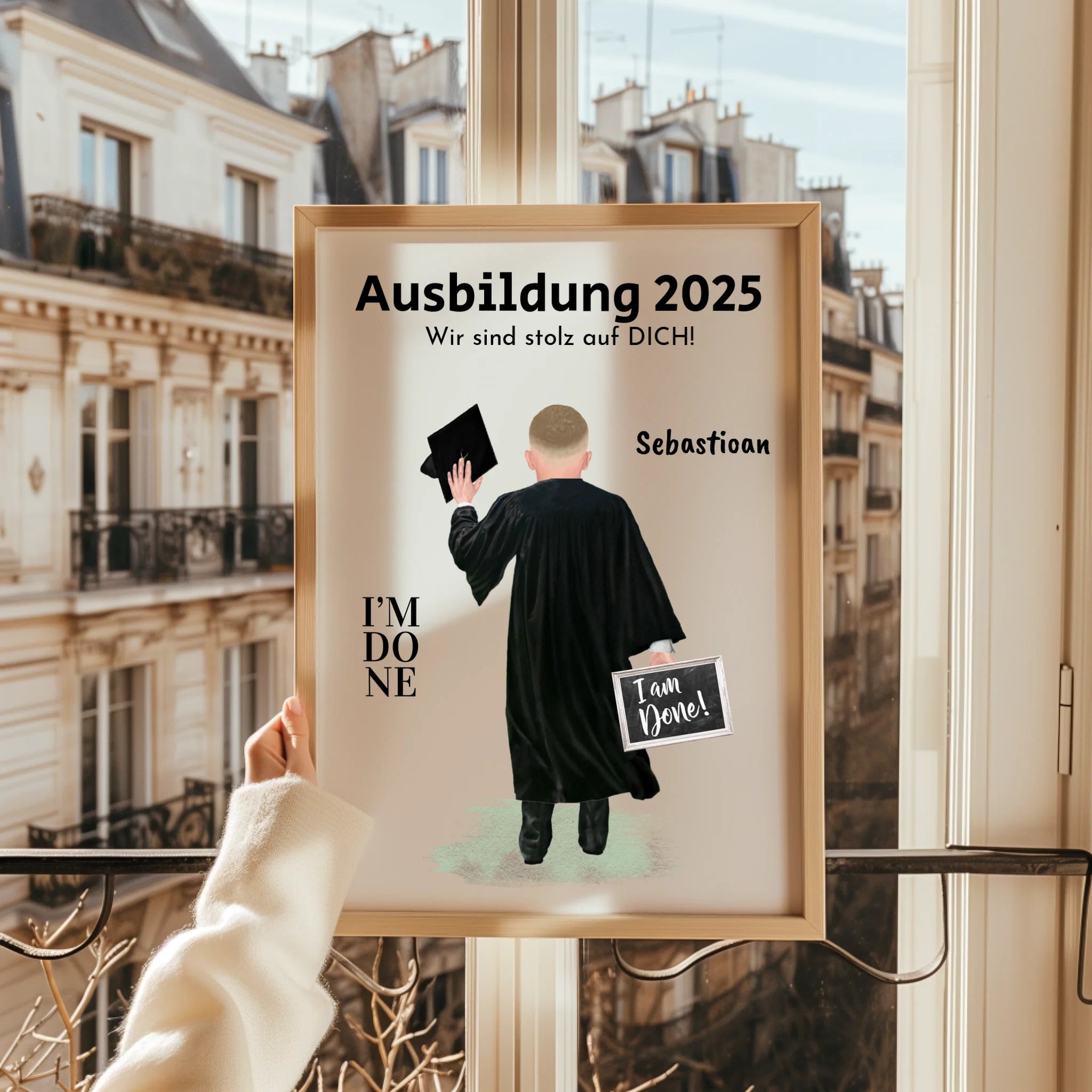 Personalisiertes Ausbildung Abschlussgeschenk fĂŒr Ihn - Prinolla