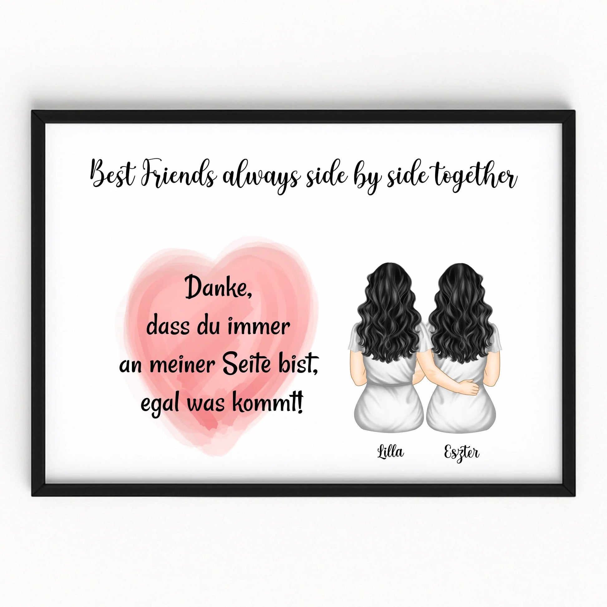 Personalisiertes beste Freundin Bild Geschenk - Prinolla