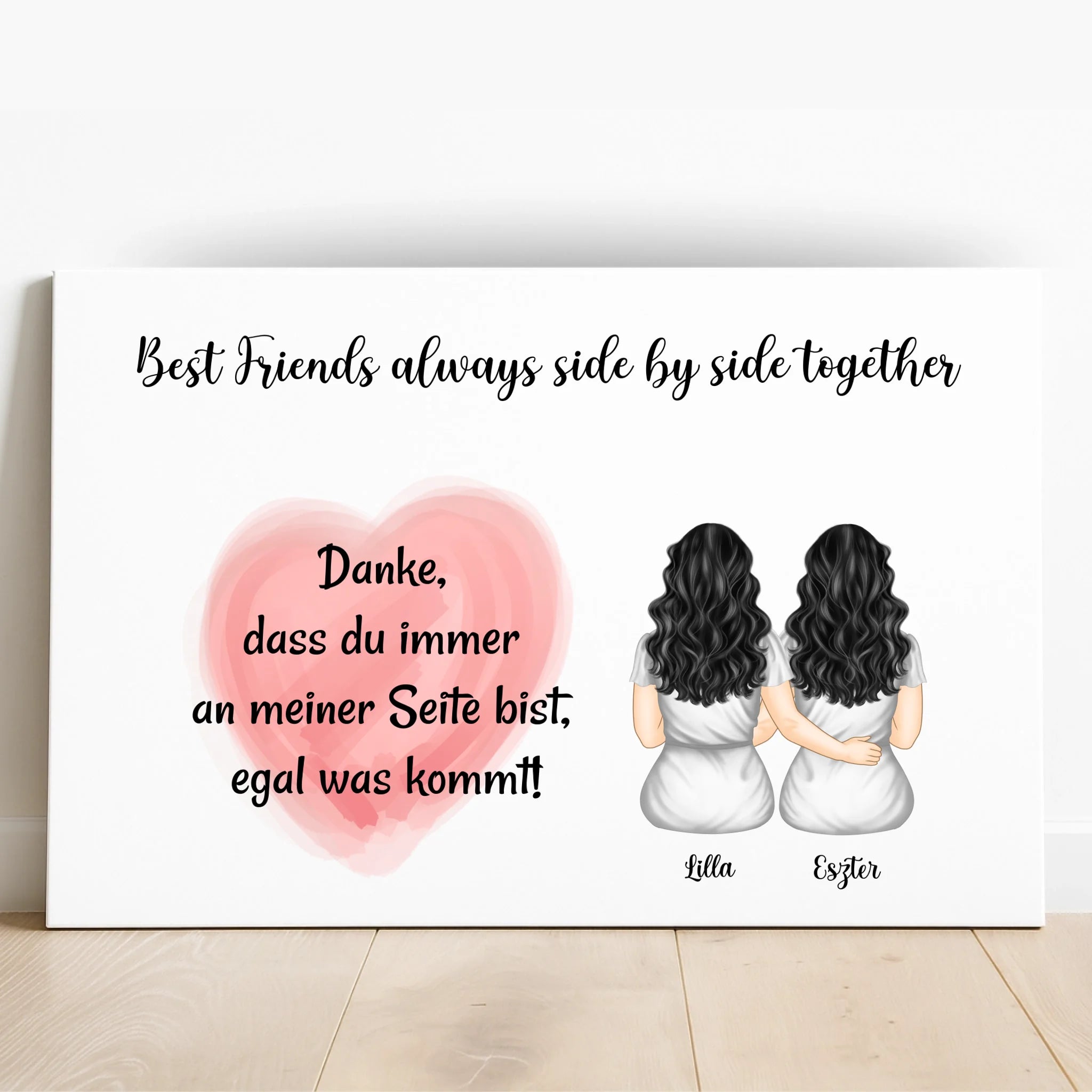Personalisiertes beste Freundin Bild Geschenk - Prinolla