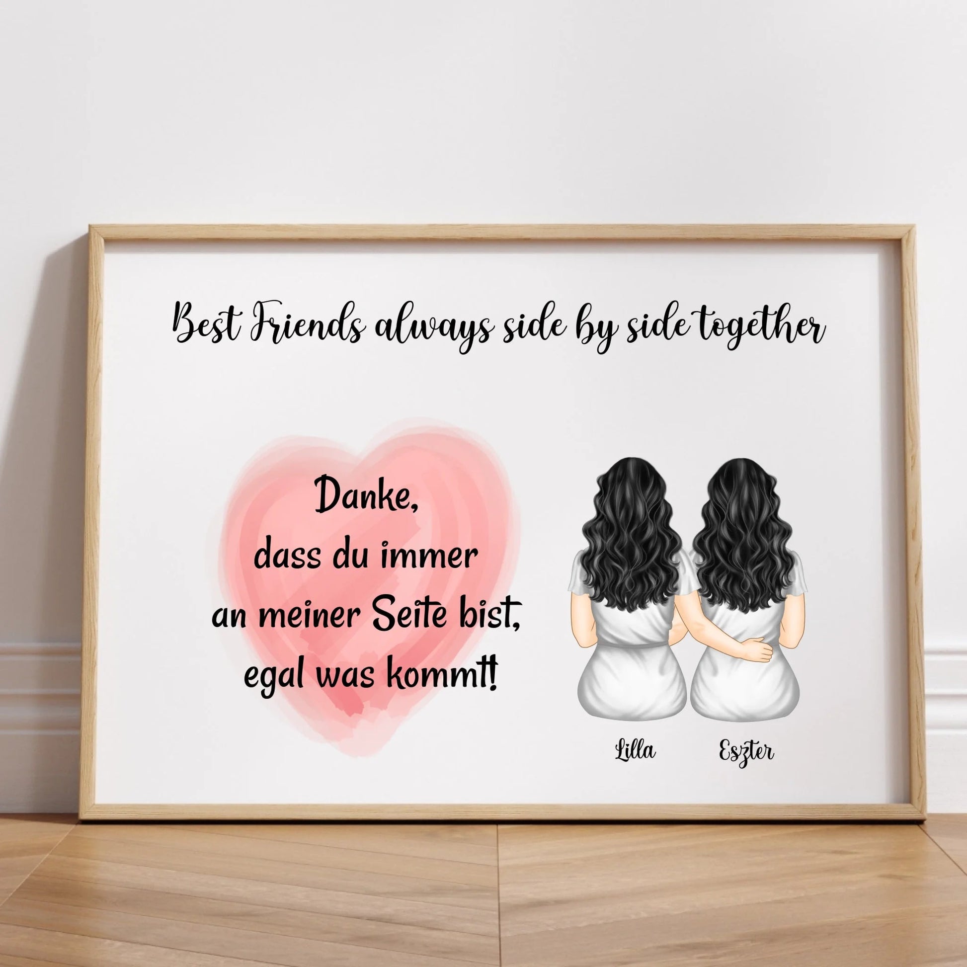 Personalisiertes beste Freundin Bild Geschenk - Prinolla