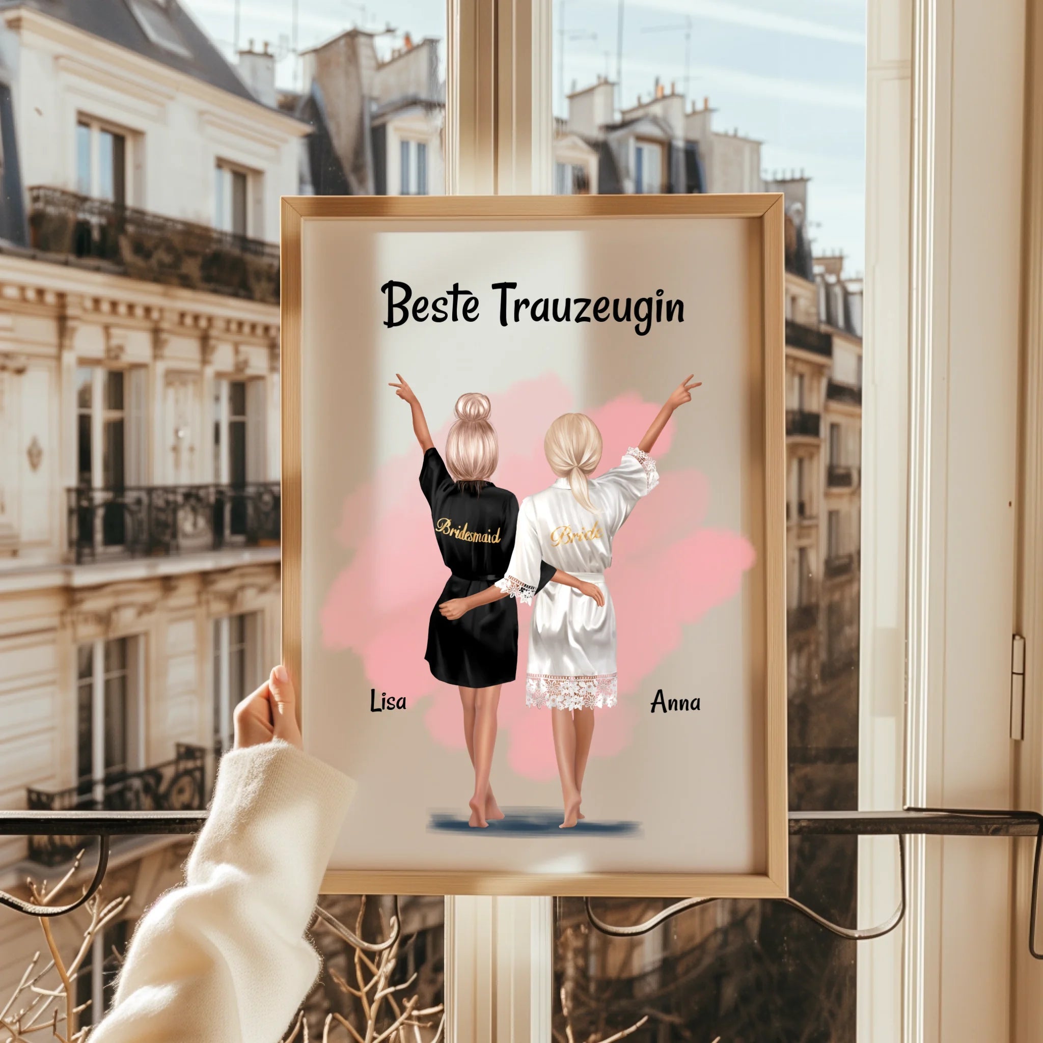 Personalisiertes beste Trauzeugin Geschenk Poster - Prinolla