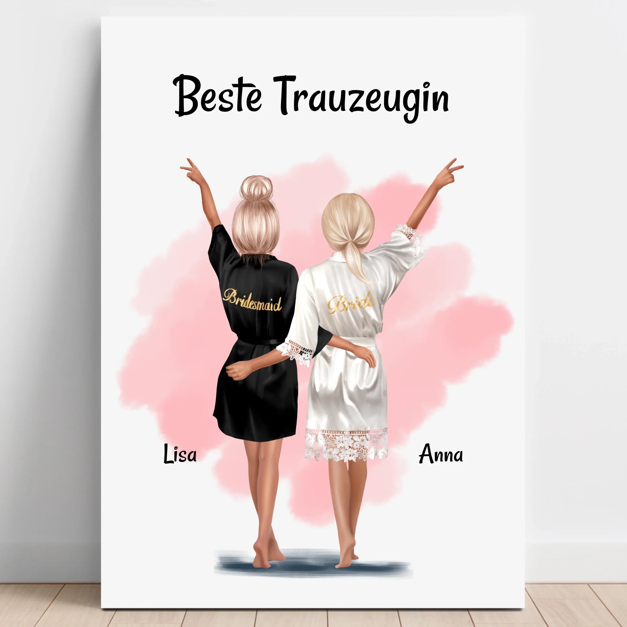 Personalisiertes beste Trauzeugin Geschenk Poster - Prinolla