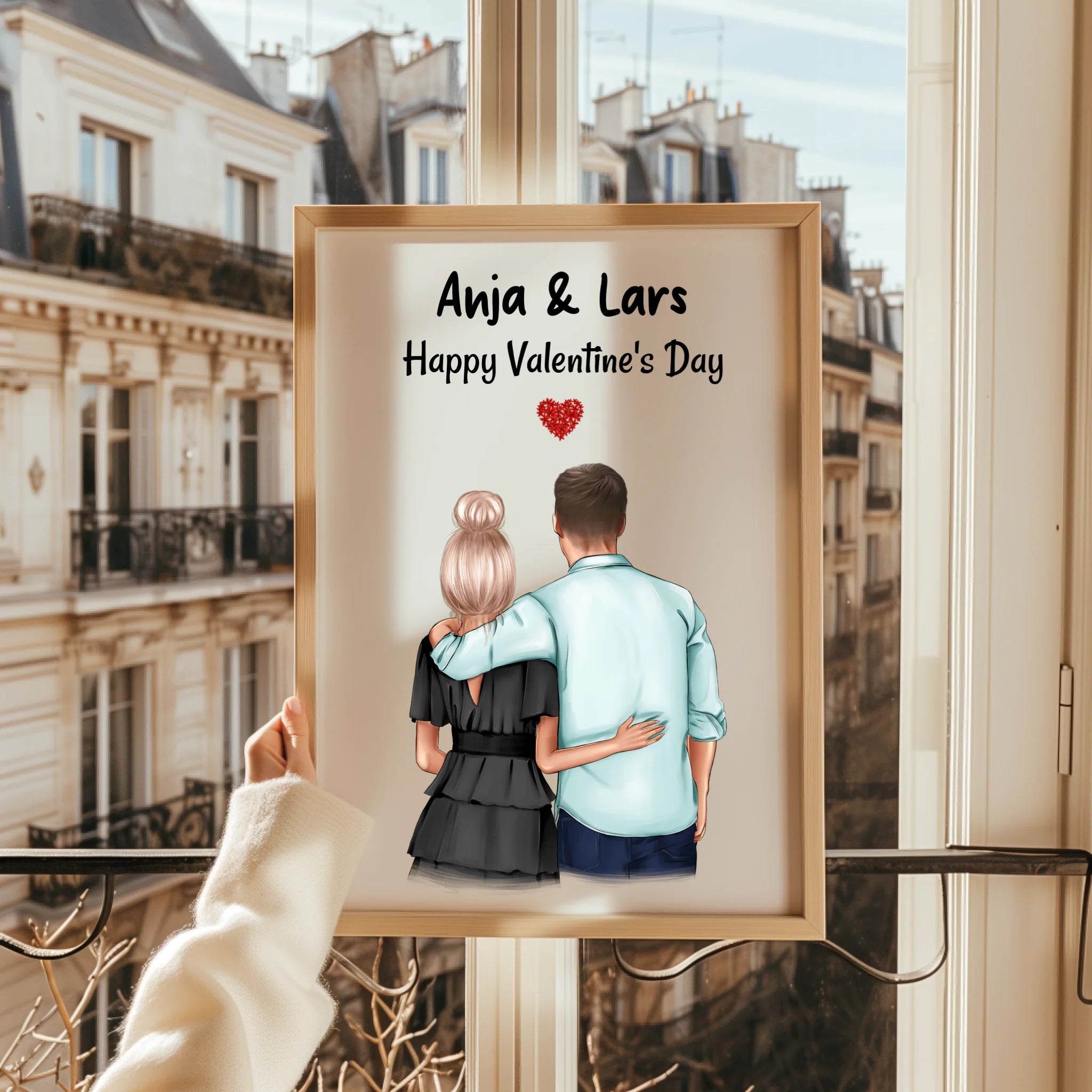 Personalisiertes Jahrestaggeschenk Paar Poster - Prinolla