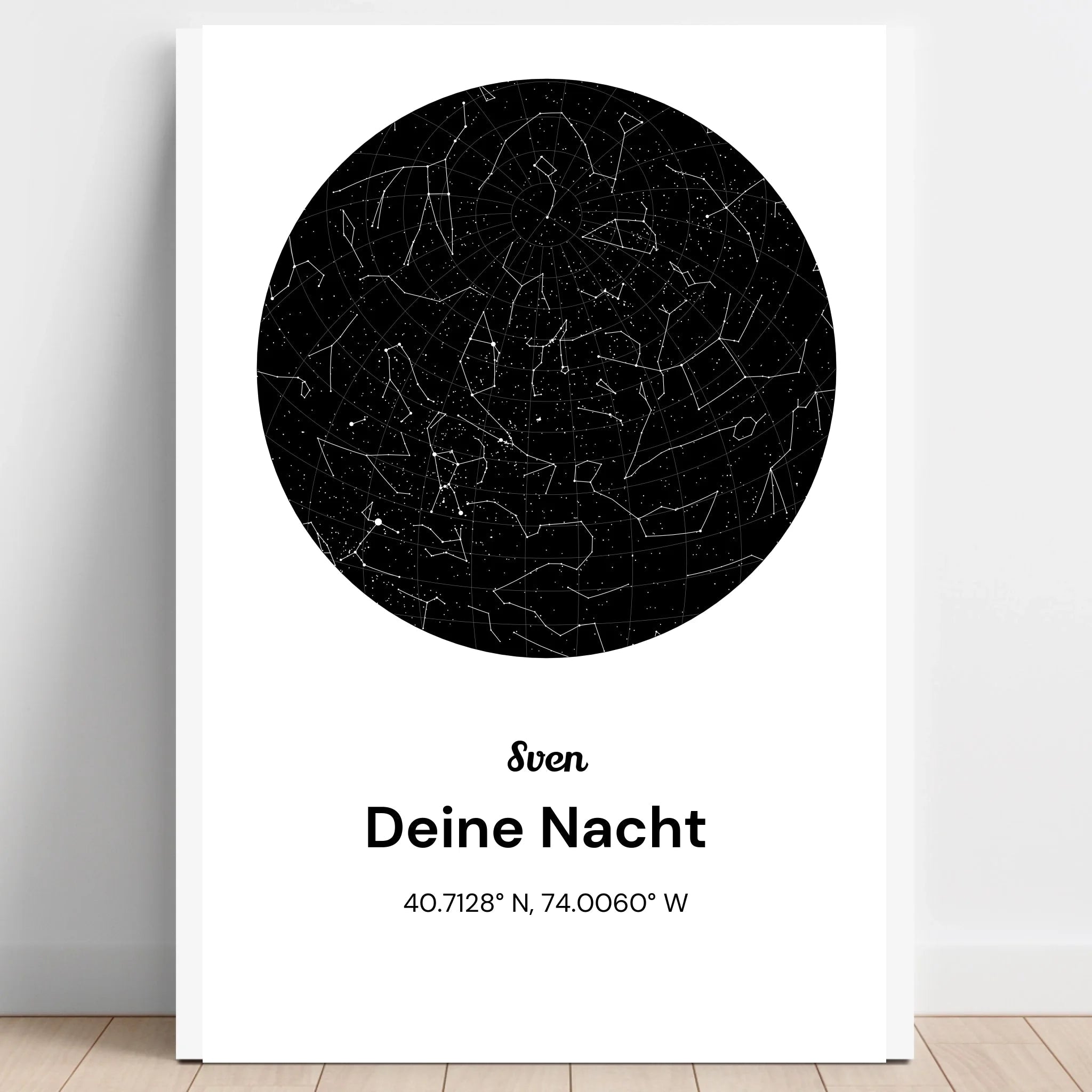 Personalisiertes Kollege Sternehimmel Poster Geschenk - Prinolla