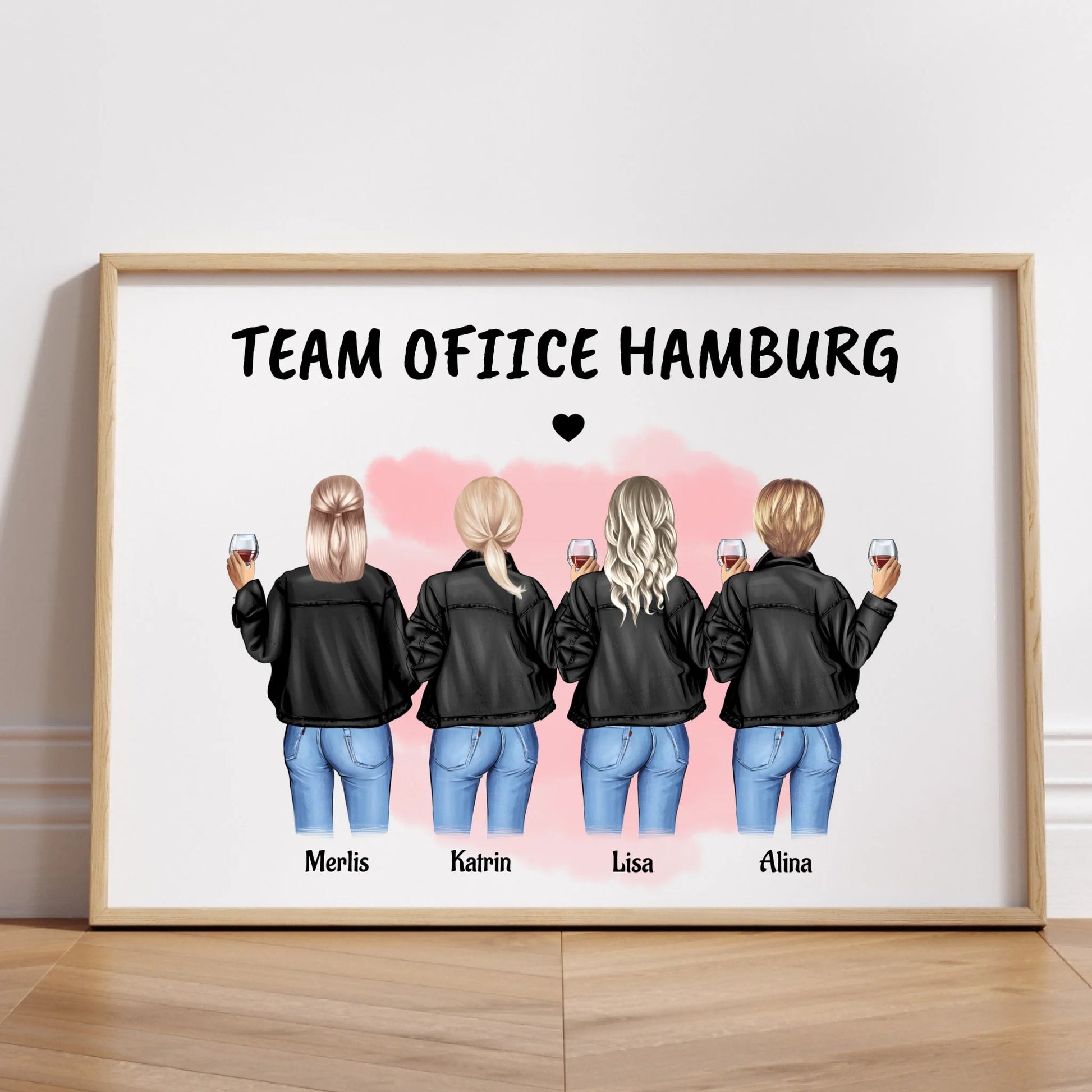 Personalisiertes Kolleginnen Geschenk Poster selber gestalten - Prinolla