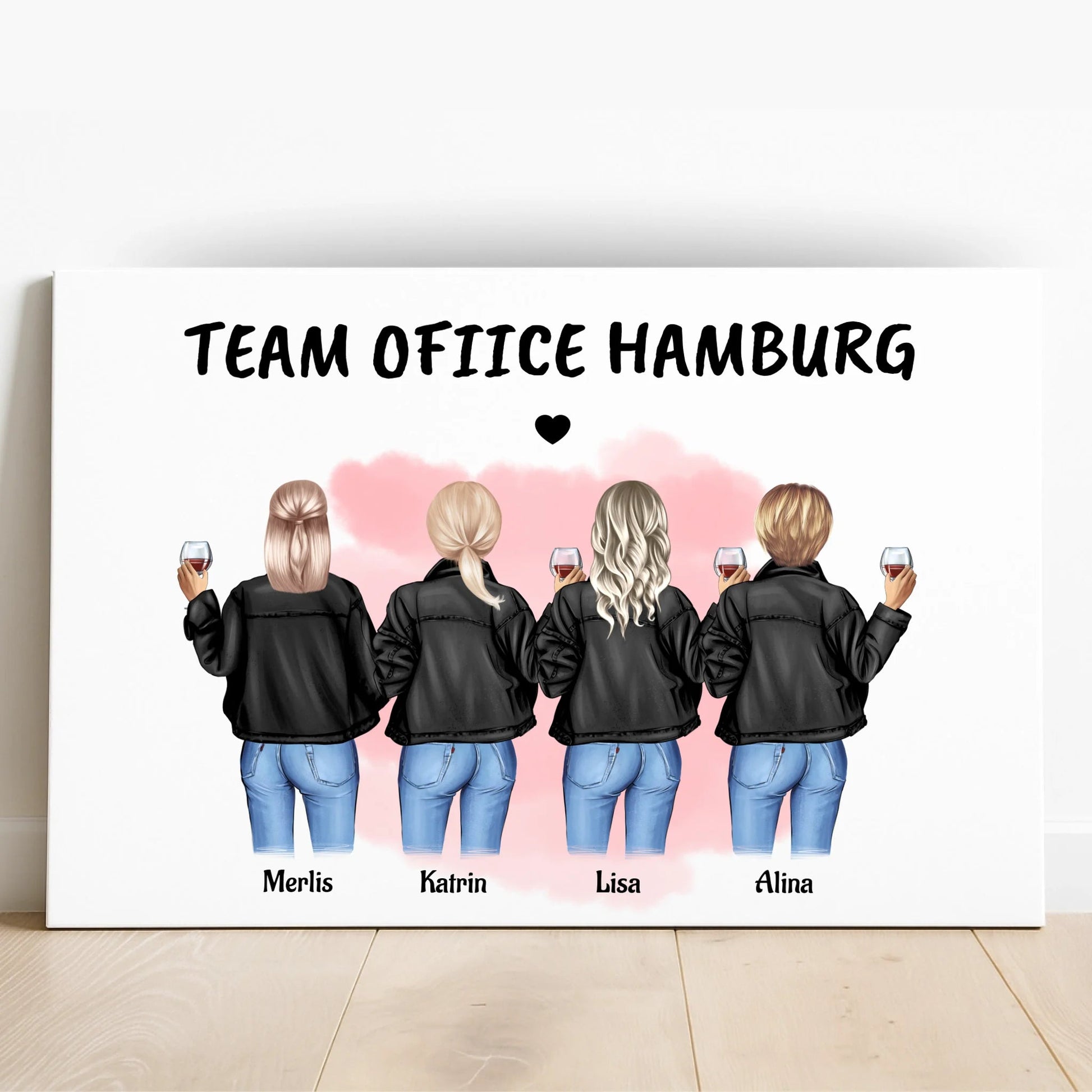 Personalisiertes Kolleginnen Geschenk Poster selber gestalten - Prinolla