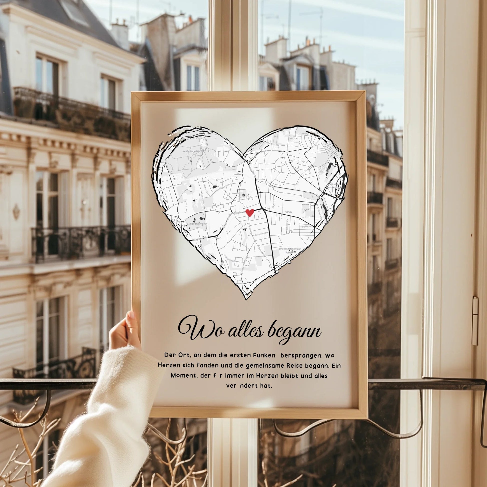 Personalisiertes Wo Alles Begann Poster Geschenk - Prinolla