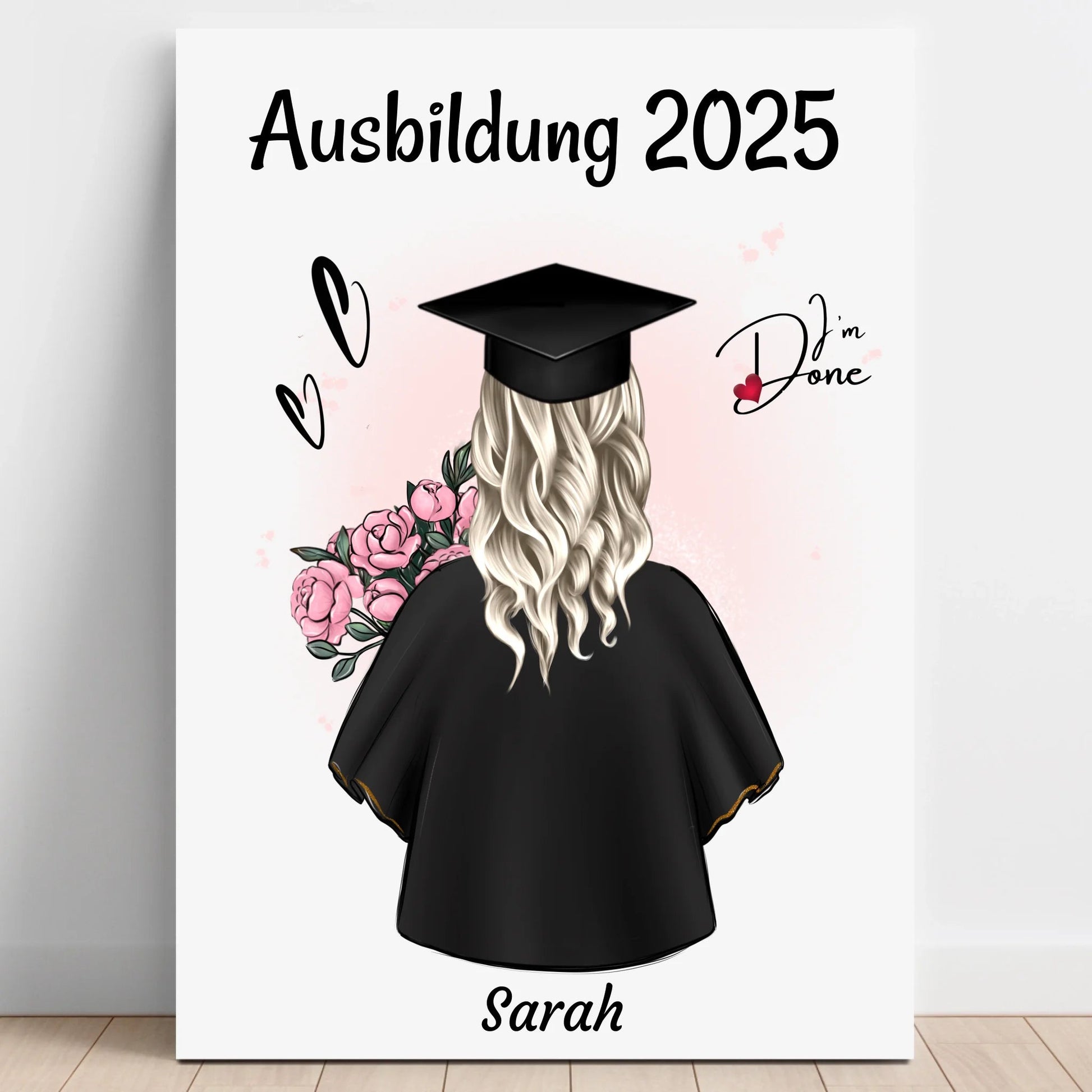 Persönliches Ausbildung Prüfung bestanden Geschenk Bild - Prinolla