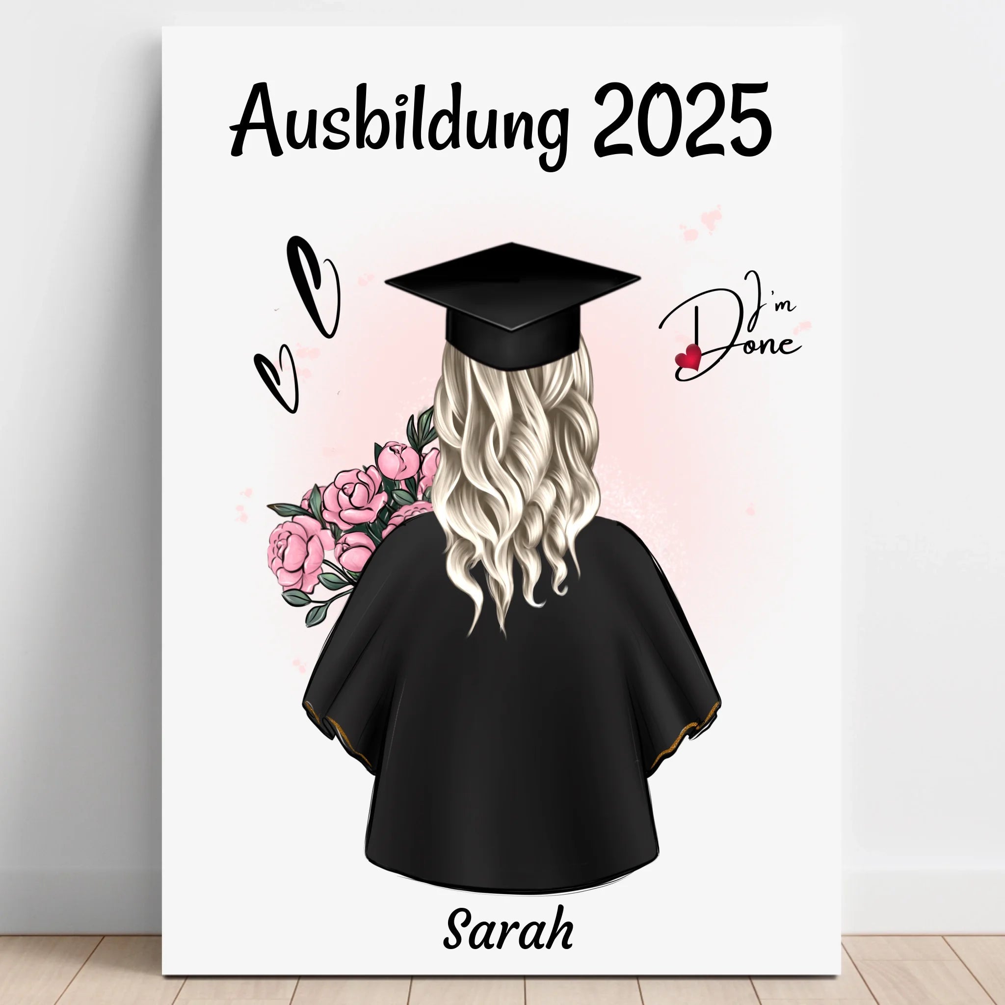 Persönliches Ausbildung Prüfung bestanden Geschenk Bild - Prinolla
