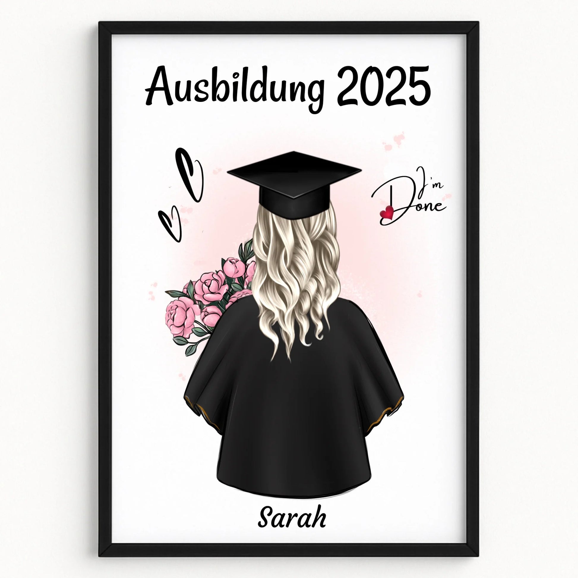 Persönliches Ausbildung Prüfung bestanden Geschenk Bild - Prinolla