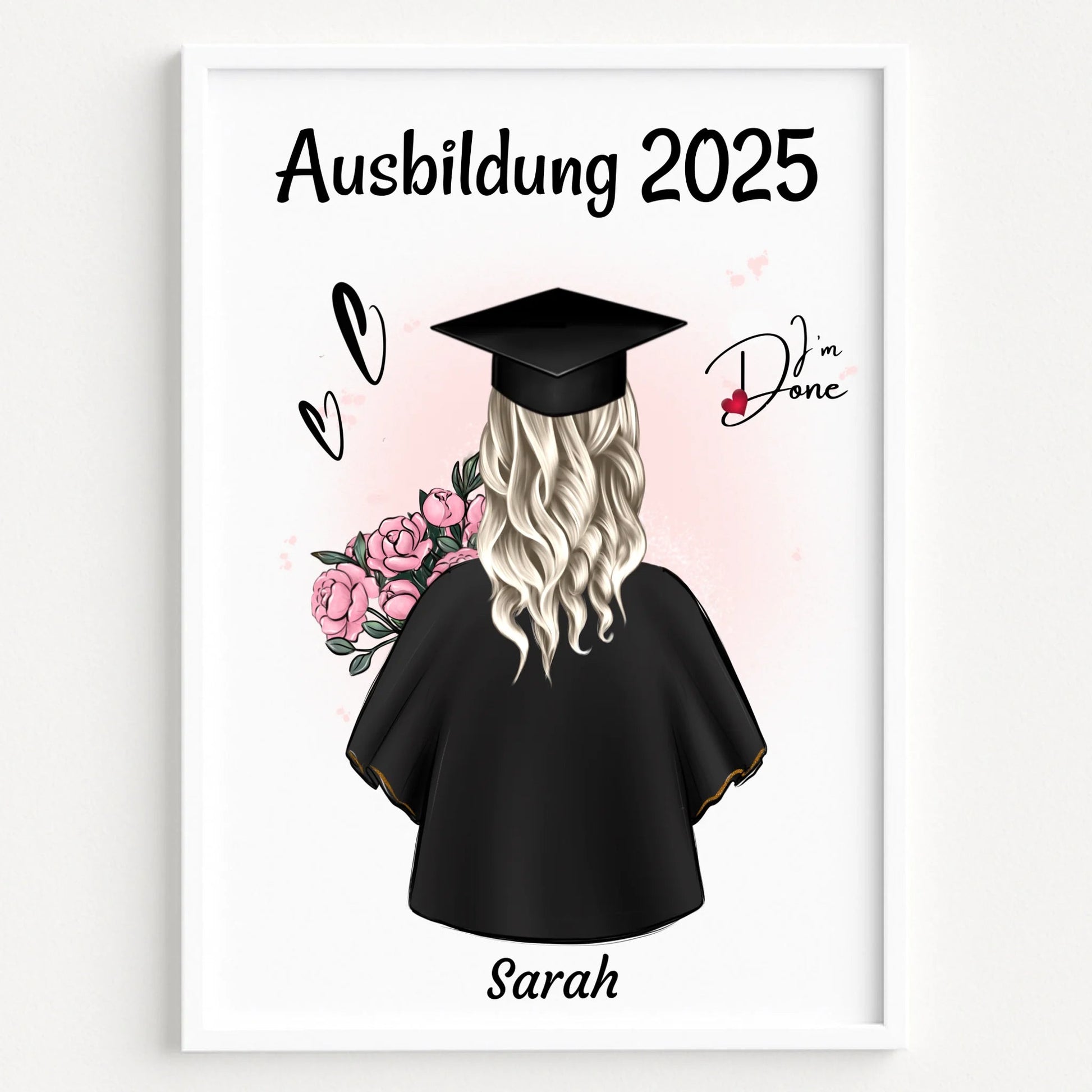 Persönliches Ausbildung Prüfung bestanden Geschenk Bild - Prinolla