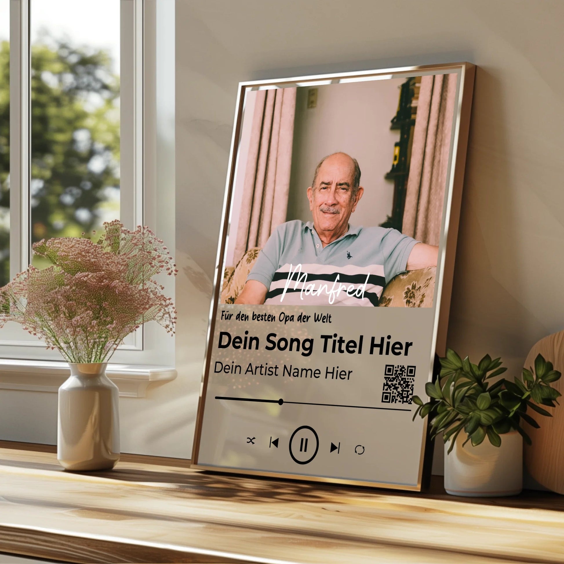 Persönliches Geschenk für Opa Musikposter Lieblingssong - Prinolla